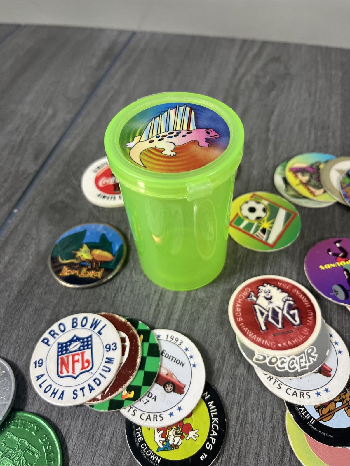 Pogs Milk Caps Coins & Slammer Miscellaneous Mixed Lot Vintage 1990’s