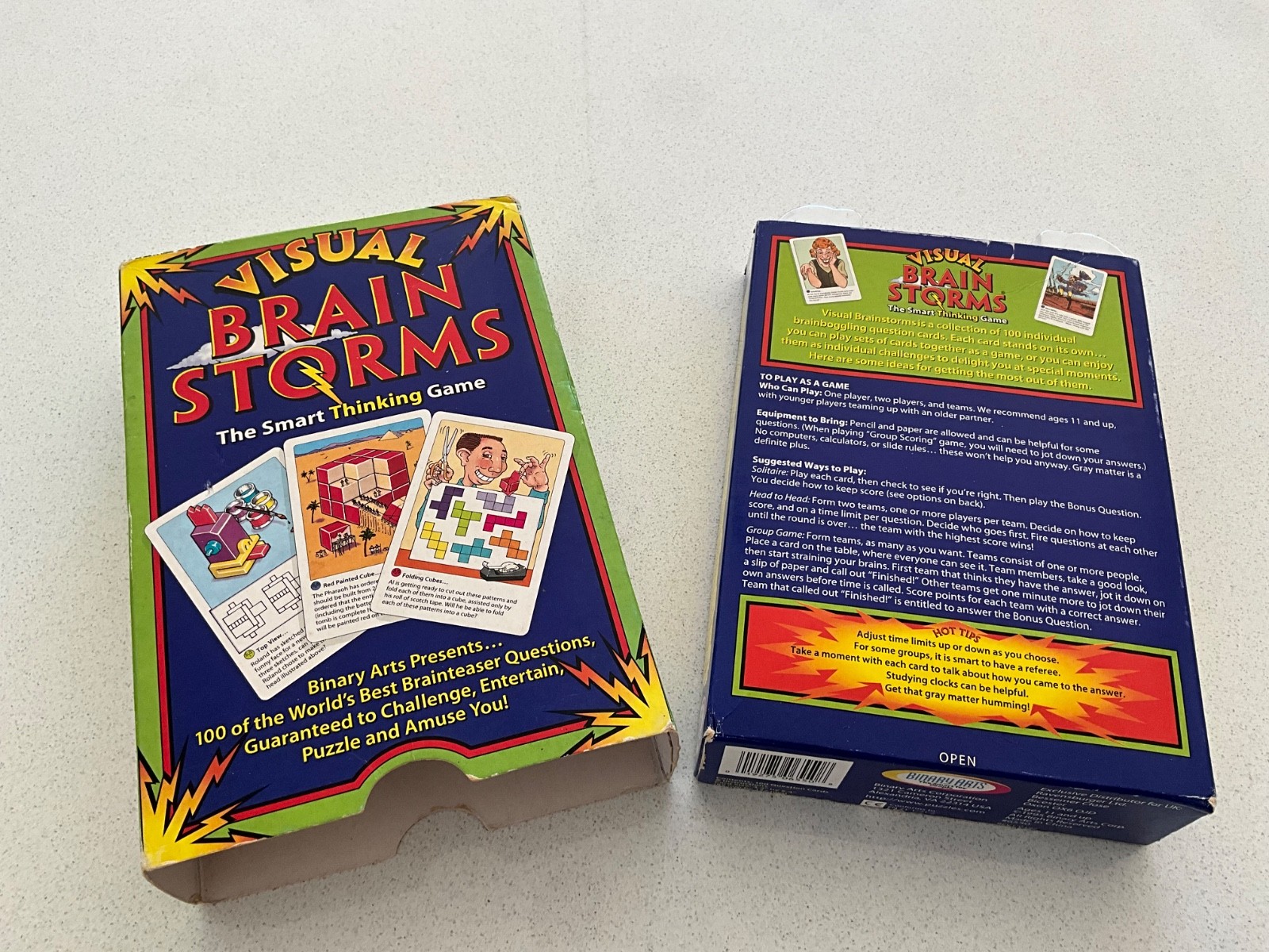 Visual Brain Storms The Smart Thinking Game by Binary Arts, Ages 11 and Up