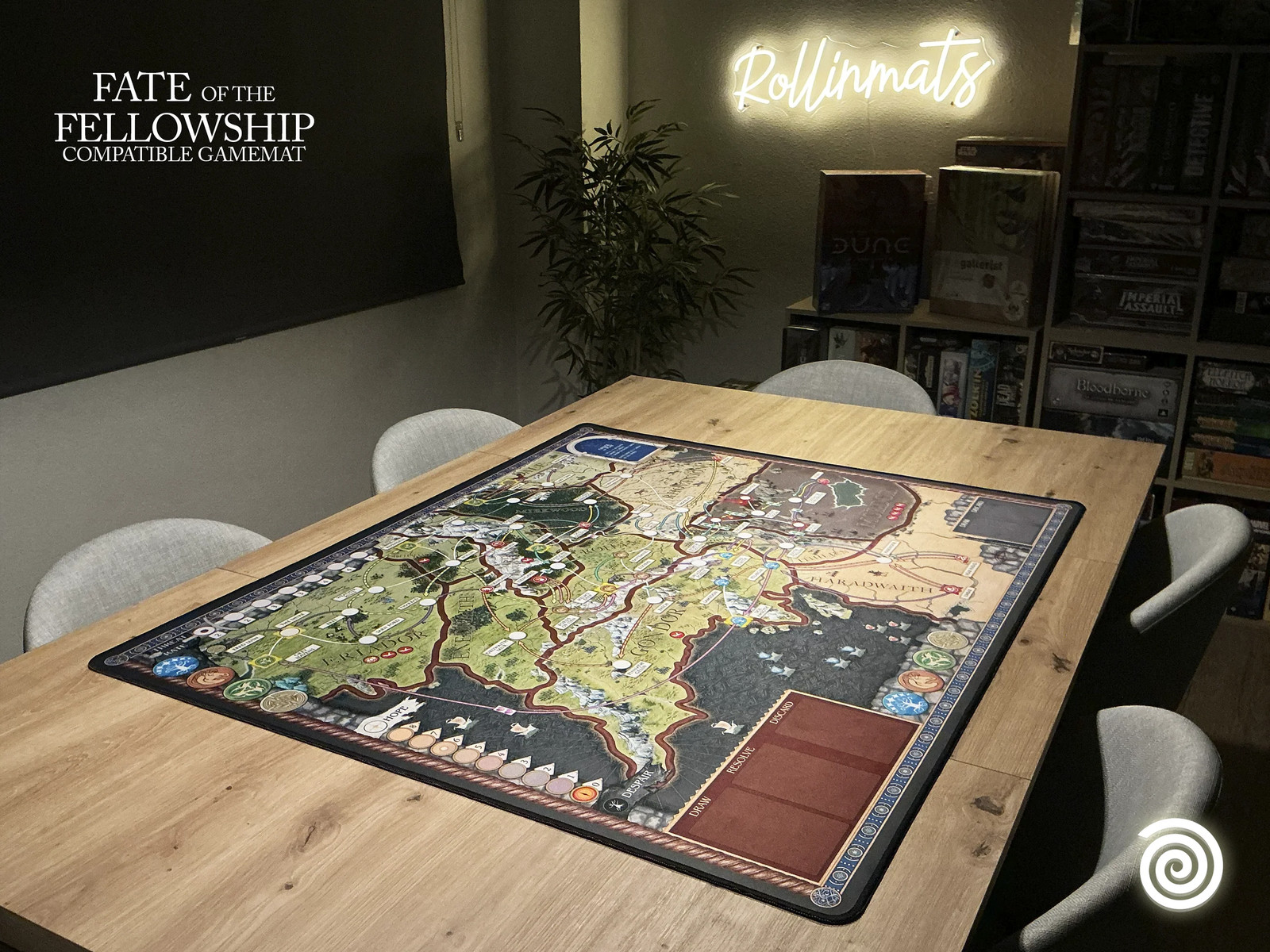 Lord of the rings Fate of the Fellowship (giant size compatible playmat)