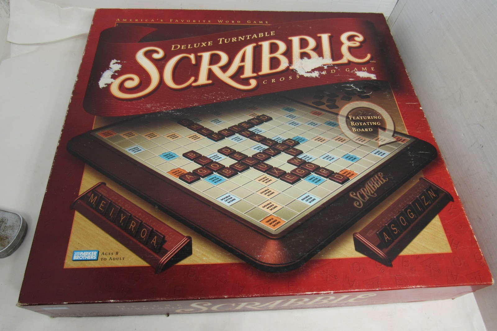 Deluxe Turntable Scrabble Game Complete Parker Brothers See Description