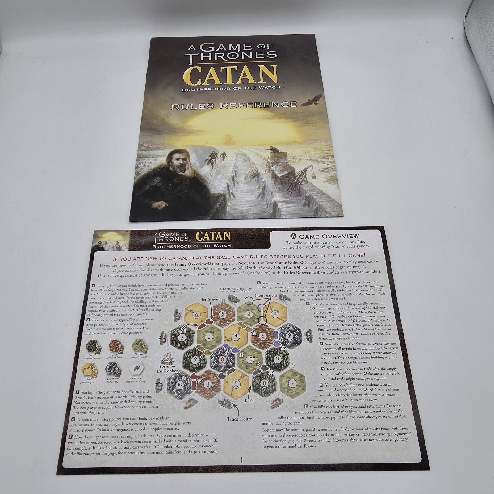 A Game of Thrones Catan Brotherhood Of The Watch Board Game New Open Box 2017