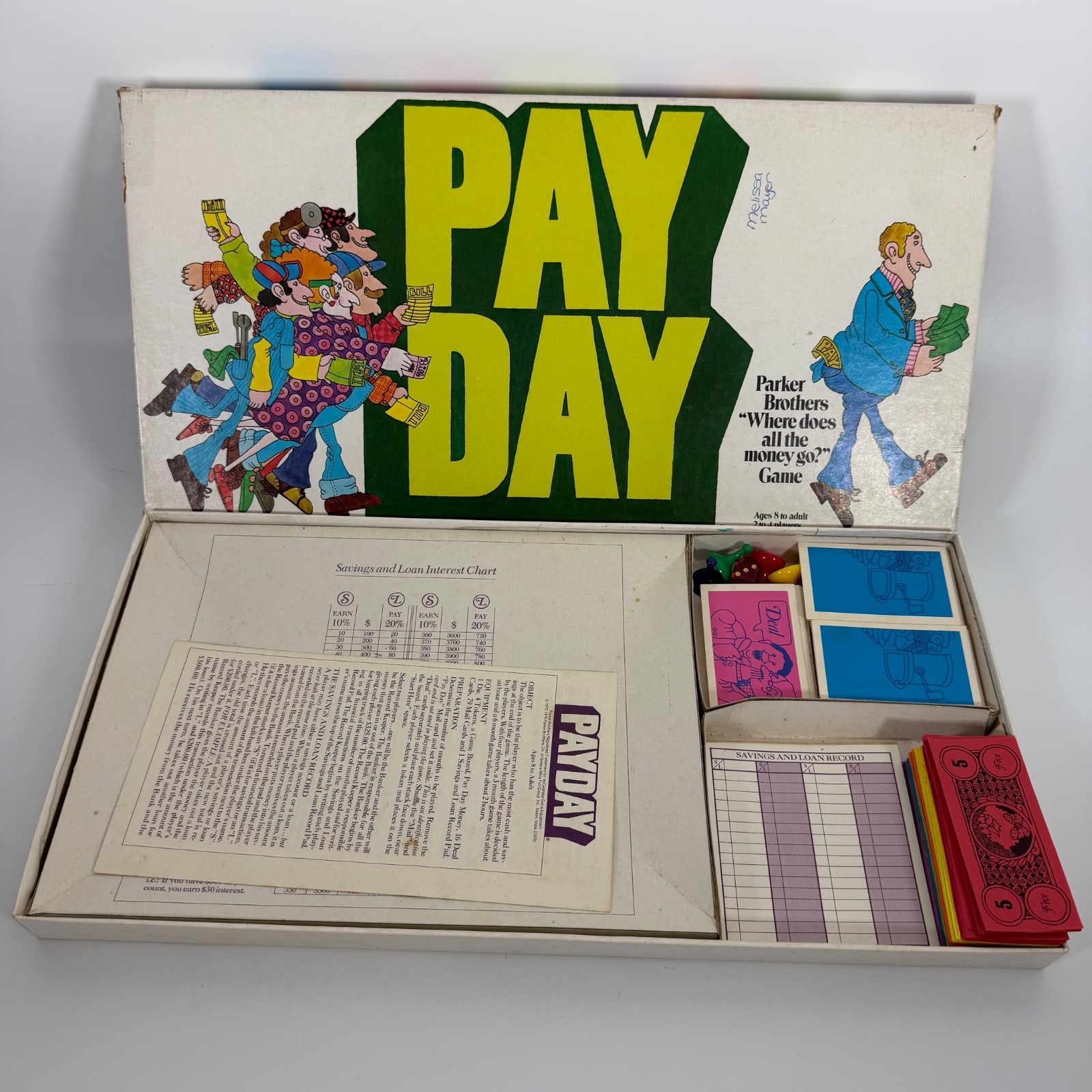 Vintage Pay Day Complete Parker Brothers 1975 Classic Board Game Payday