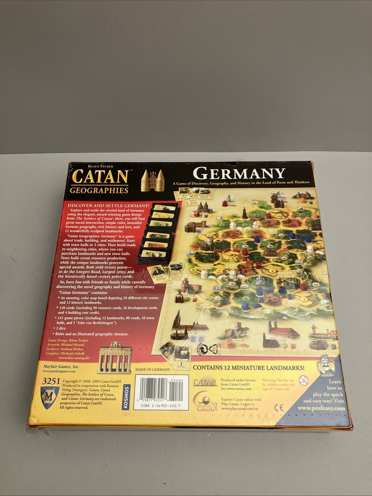 CATAN GEOGRAPHIES 3251 GERMANY Mayfair Games KLAUS TEUBER Out of Print – Sealed!
