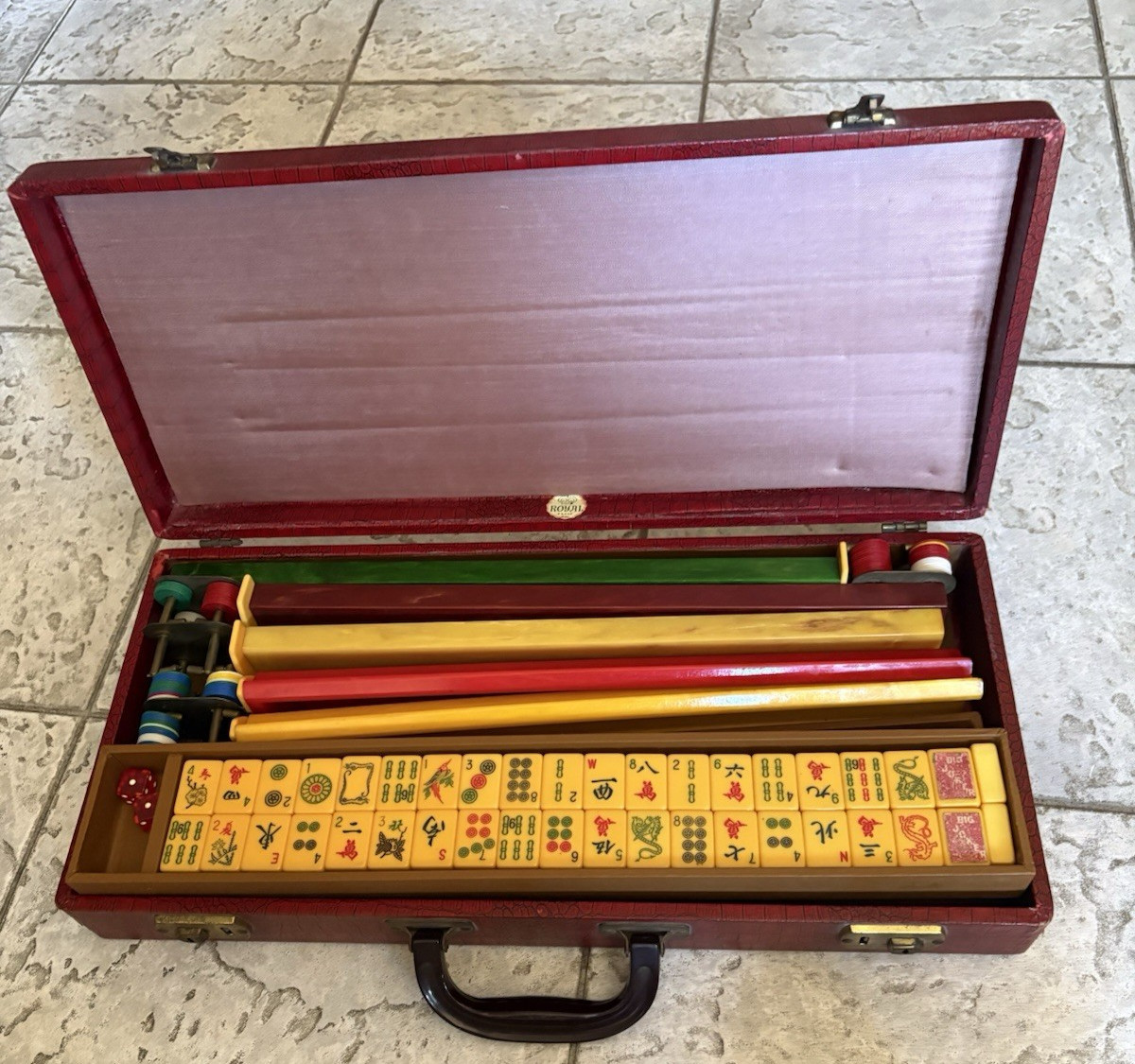 Vintage Royal Bakelite Mah Jong Set from the 1950’s