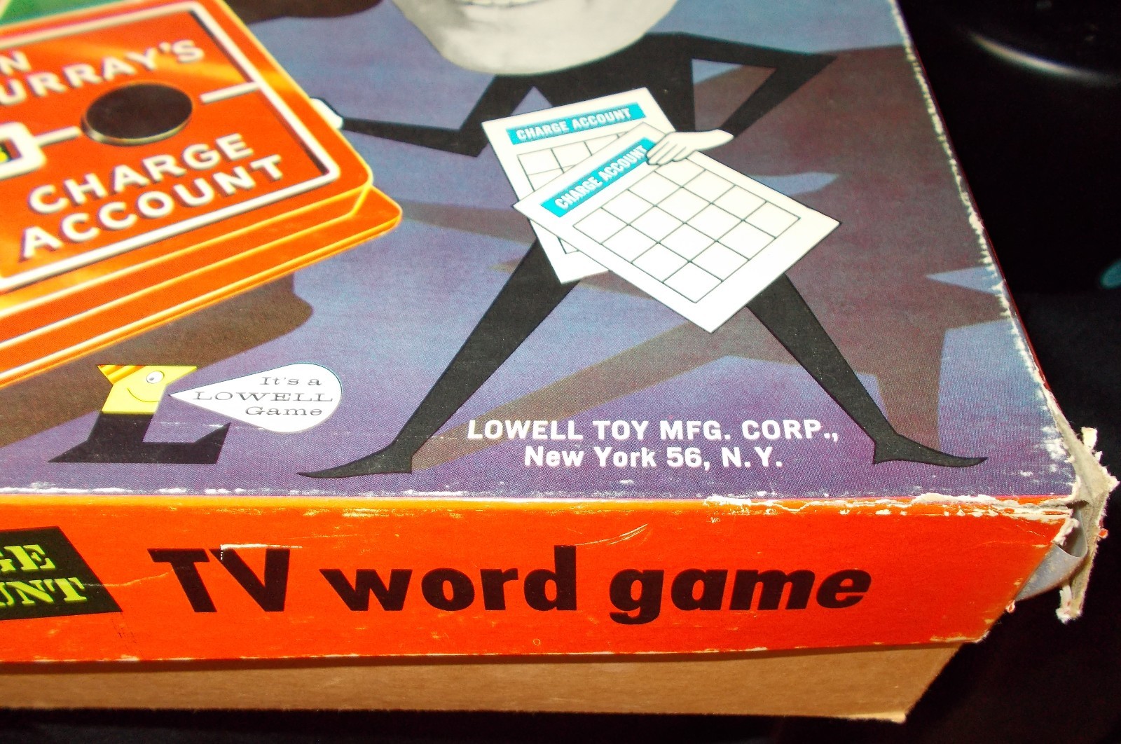 Vintage 1961 JAN MURRAY’S NBC TV Word Board Game Lowell Toy Corp.