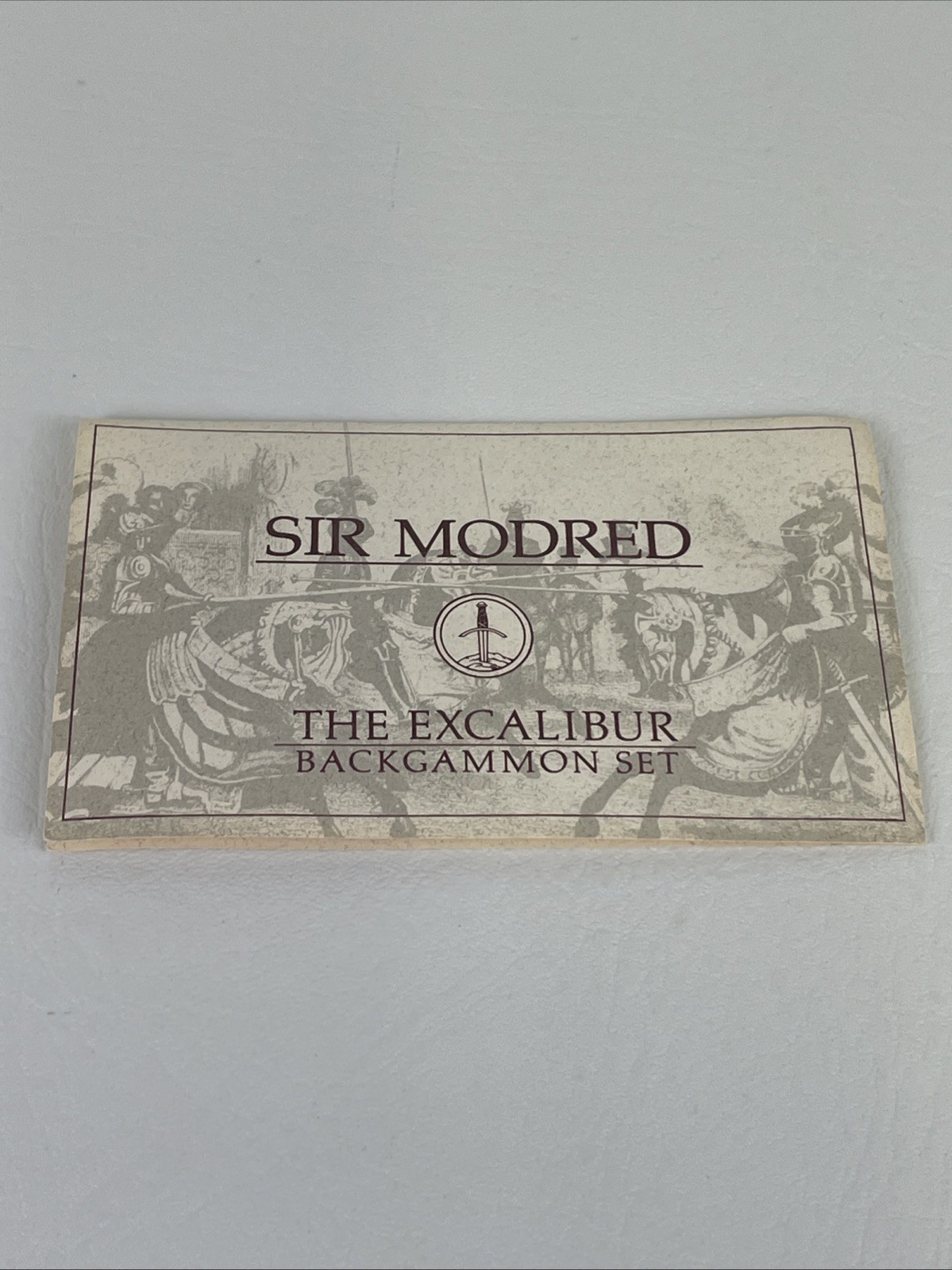 Sir Modred Vintage Franklin Mint Excalibur Backgammon Set 1986 Limited Edition