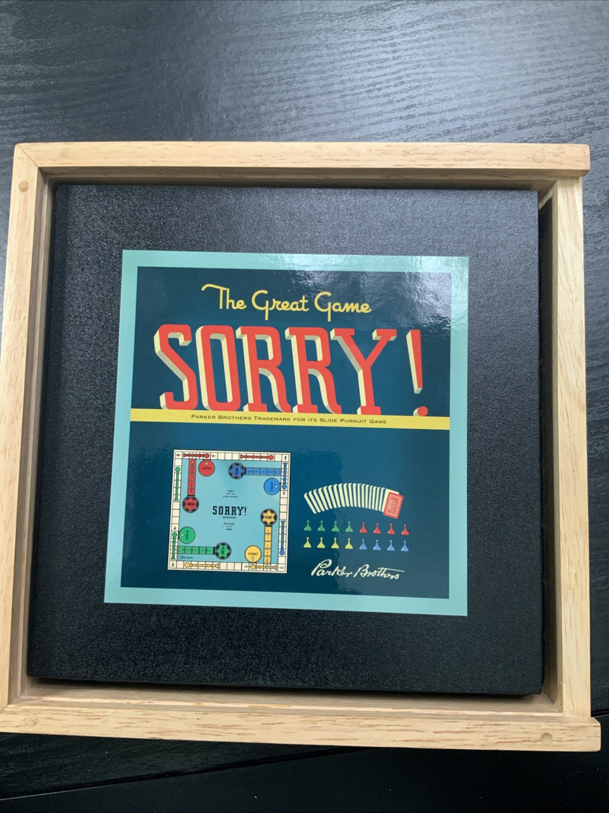 THE GREAT GAME SORRY PARKER BROTHERS TRADEMARK FOR ITS SLIDE PURSUIT GAME