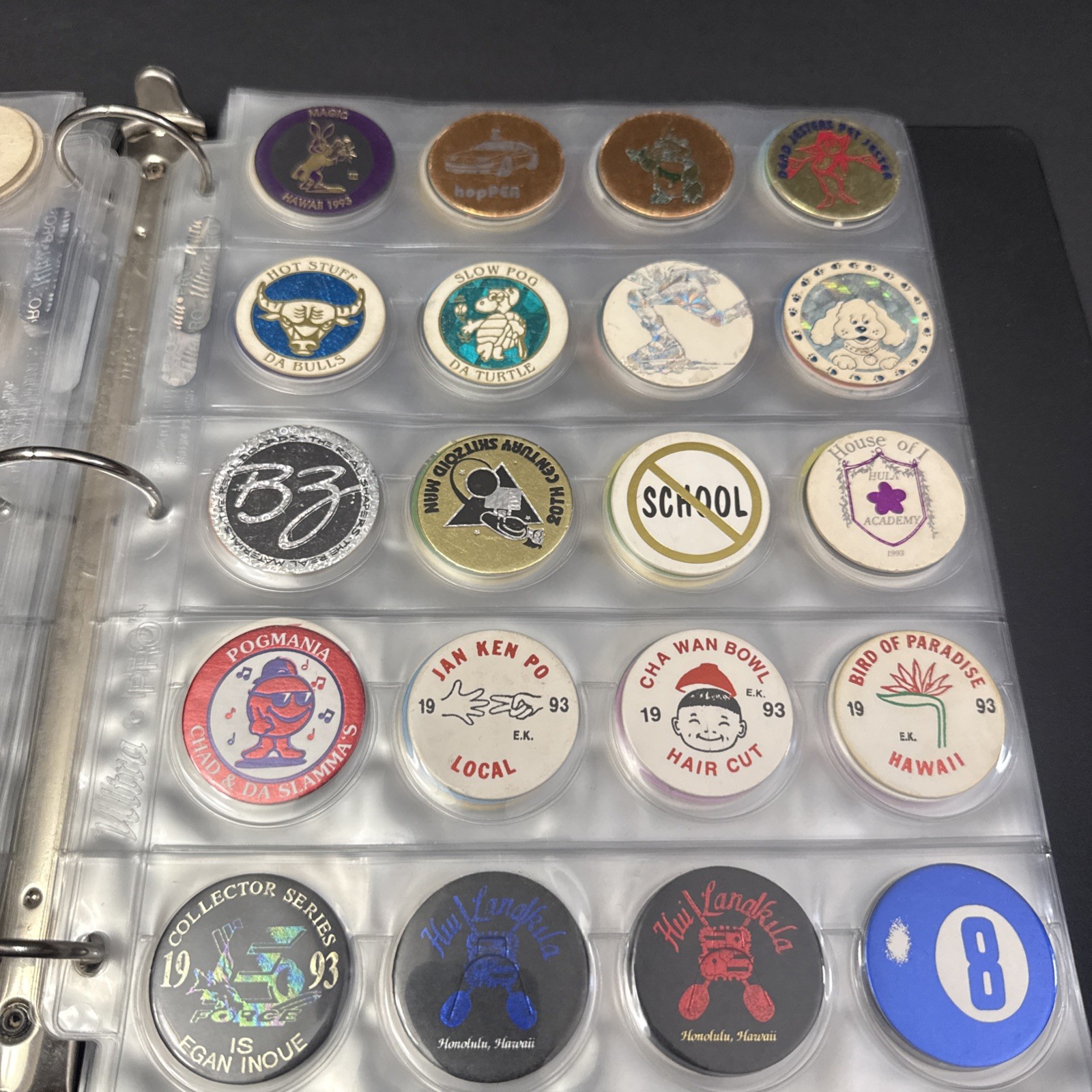 Vintage 1990s-2000s POG Collection Binder Over 400 pcs With Various Designs-READ