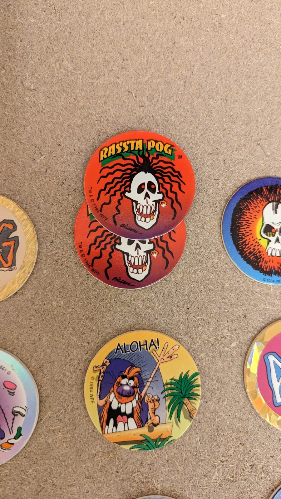 (Lot Of 17) The Original Pog Milkcaps POG Branded Mix Of Series I And II 1994