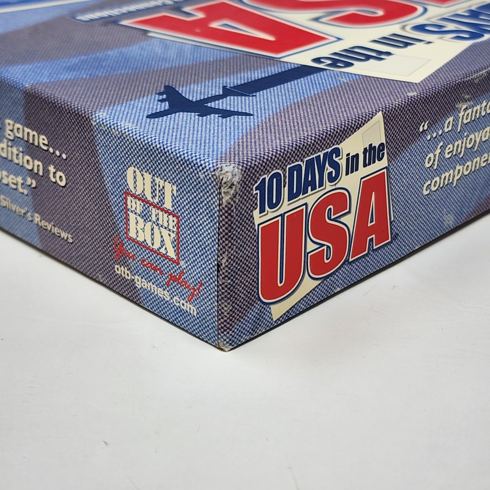 10 Days In The USA Board Game Out Of The Box Publishing 2003 Complete Pre-owned