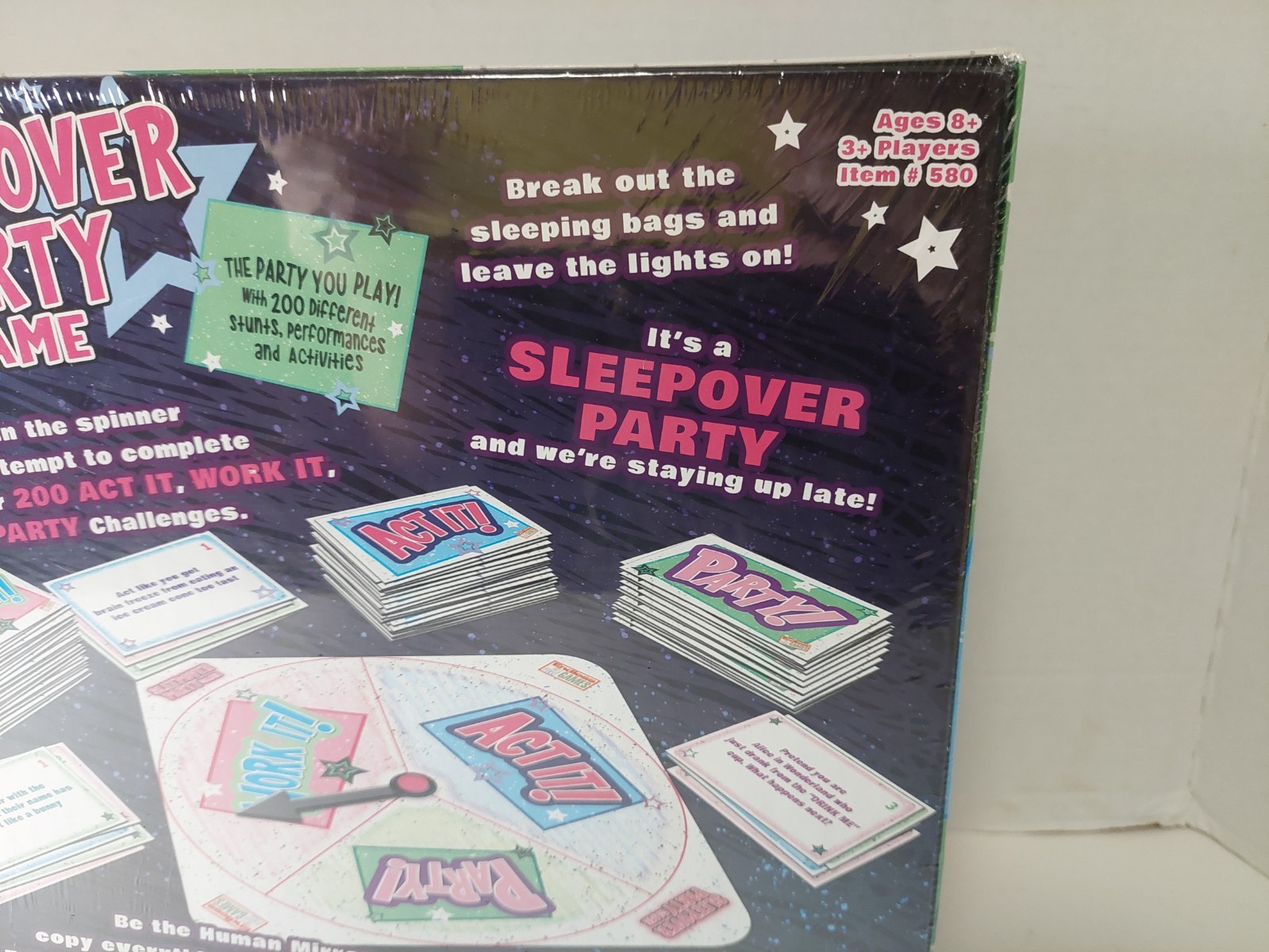 Sleepover Party Board Game Girls With 200 Different Activities 8+ New Sealed