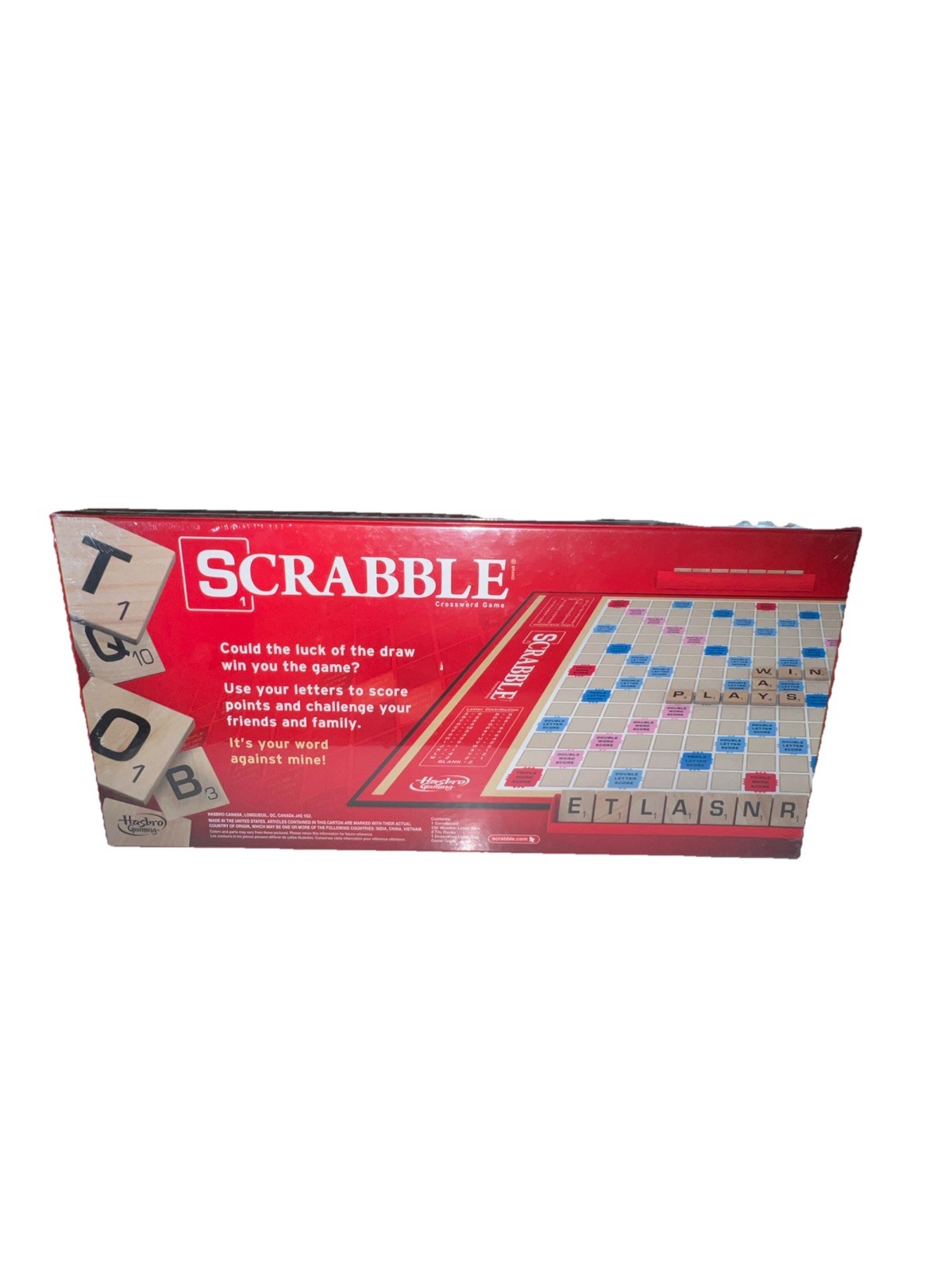 Scrabble Crossword Board Game Hasbro New 2013 Sealed Made In The USA Spelling