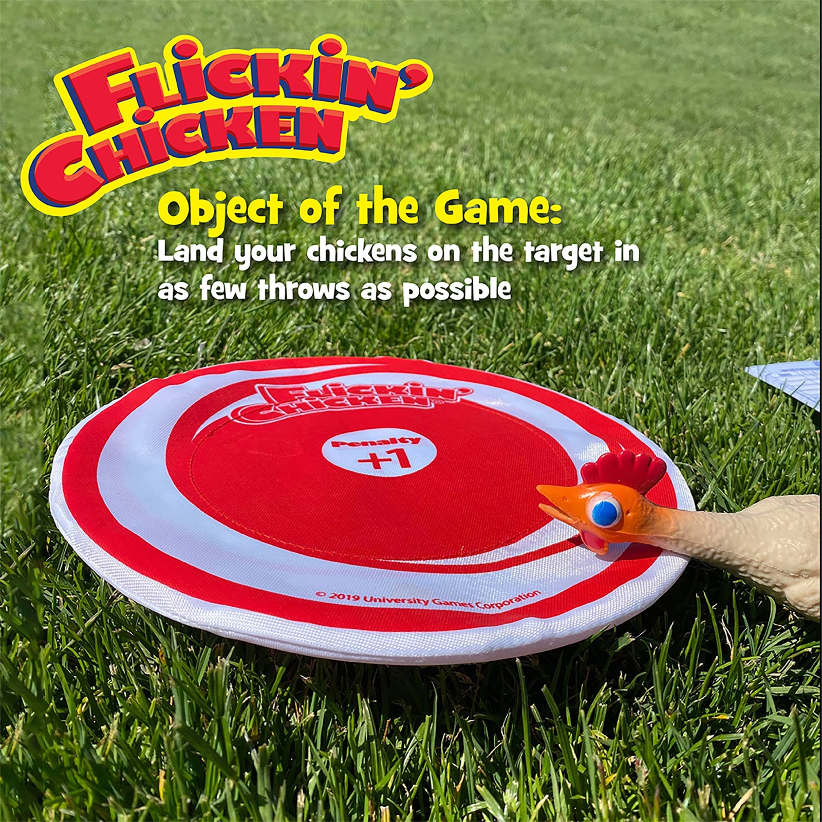 University Games, Flickin Chicken Indoor Outdoor Target Toss Game, The Go Any…