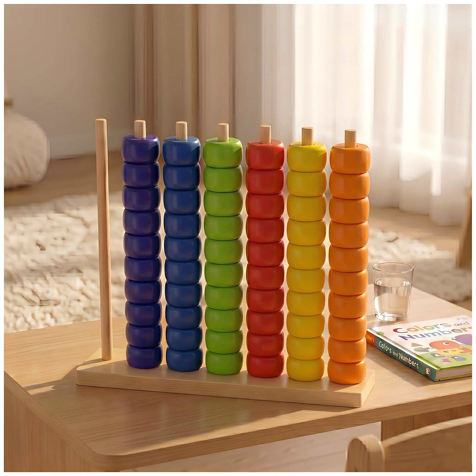Wooden Giant Color Matching & Stacking Game – Fast-Paced Family Challenge Boa…