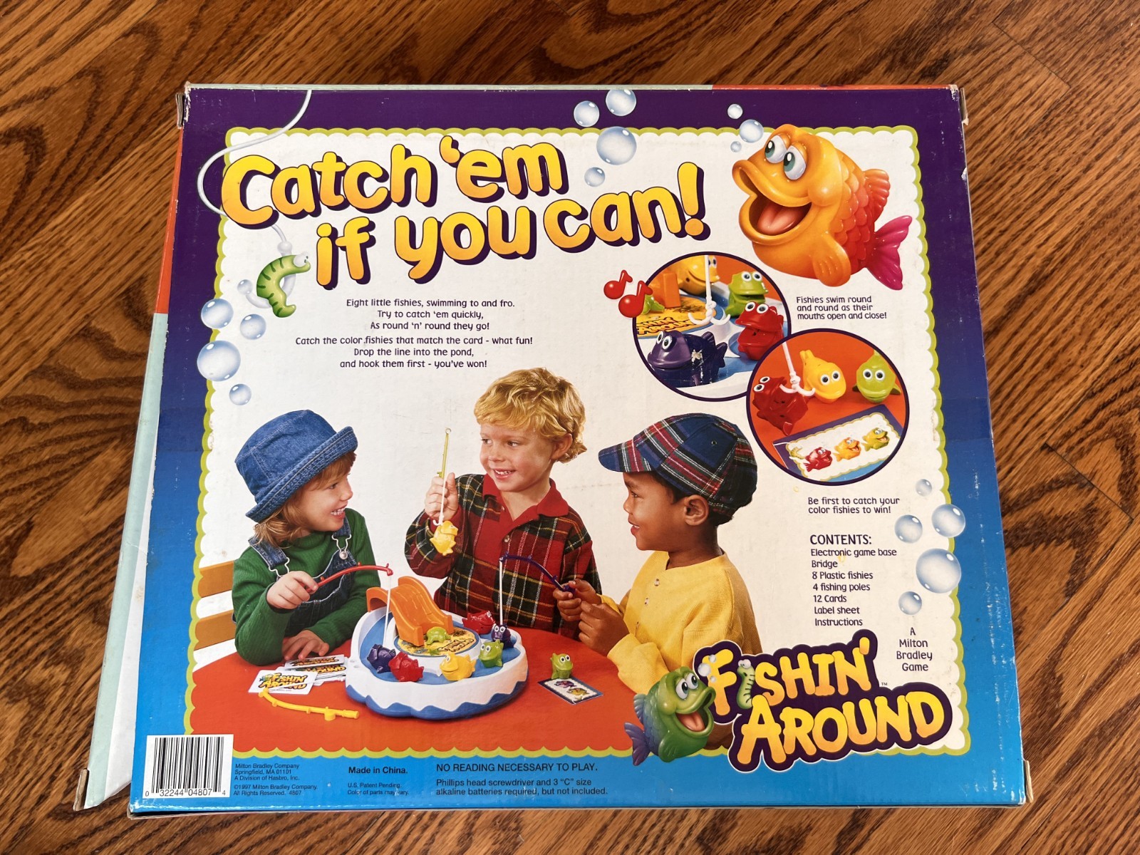 VTG 1997 Fishin’ Around Game Milton Bradley 100% COMPLETE! Works!