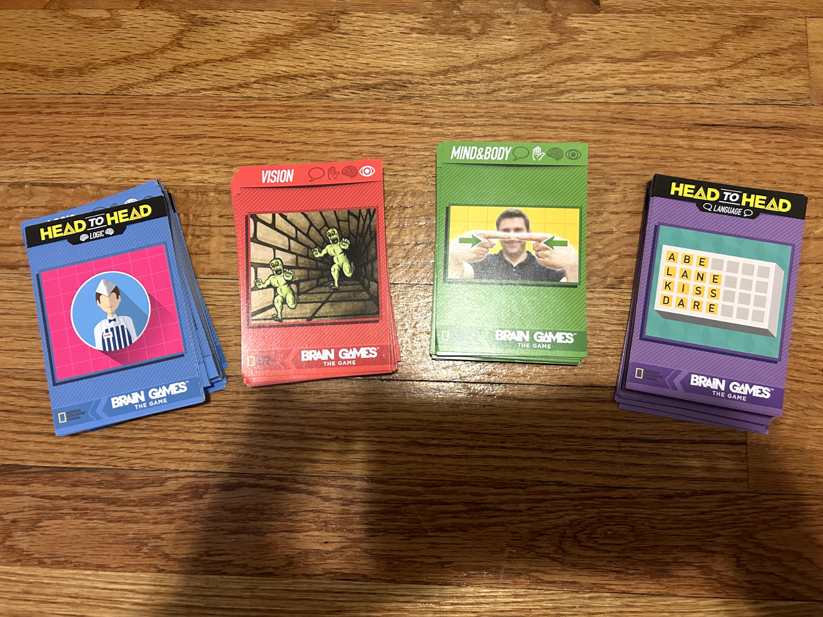 Brain Games The Game National Geographic TV Show Board Game 2015 COMPLETE