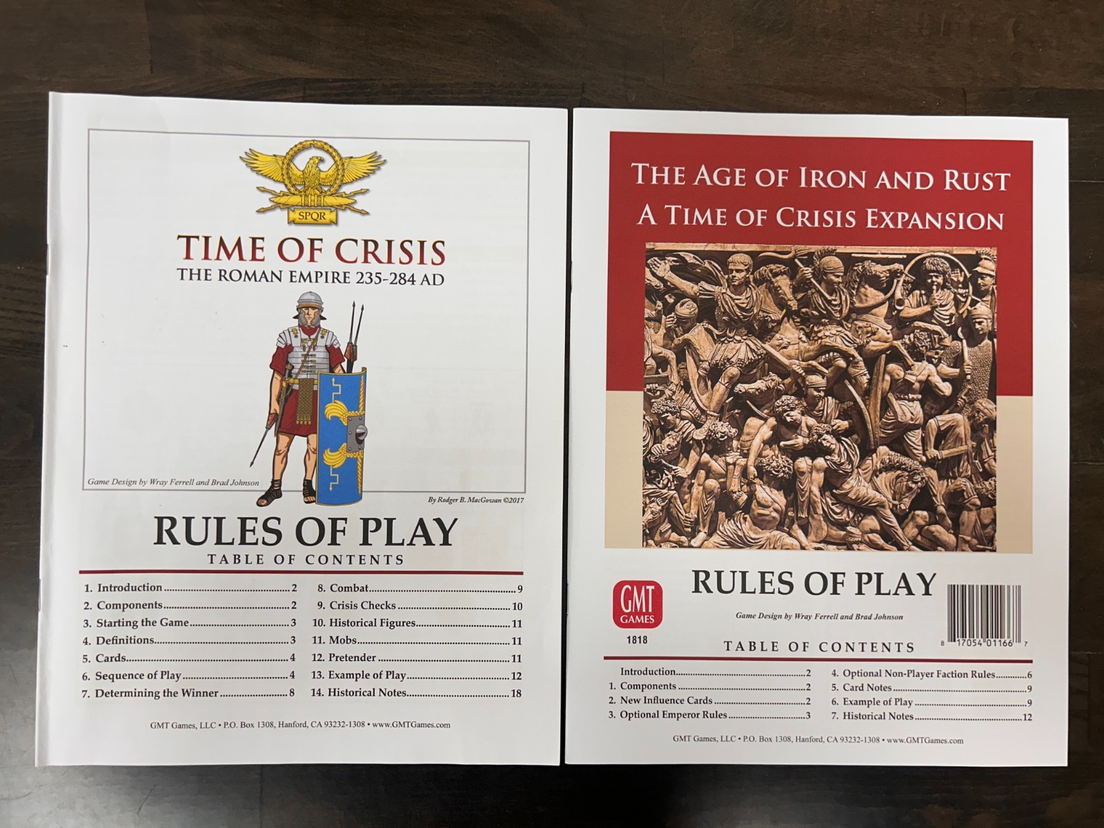 GMT – Time of Crisis Board Game + Iron and Rust Expansion – COMPLETE!