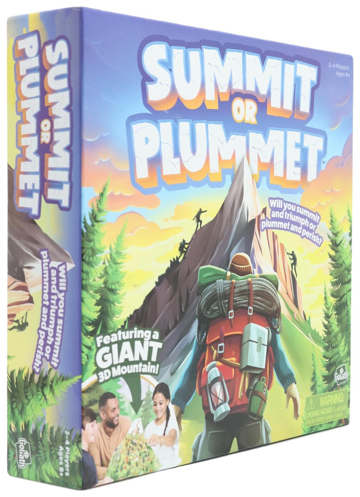 Goliath Summit or Plummet Game | Includes A Giant 13-Inch Tall 3D Mountain | 2-4