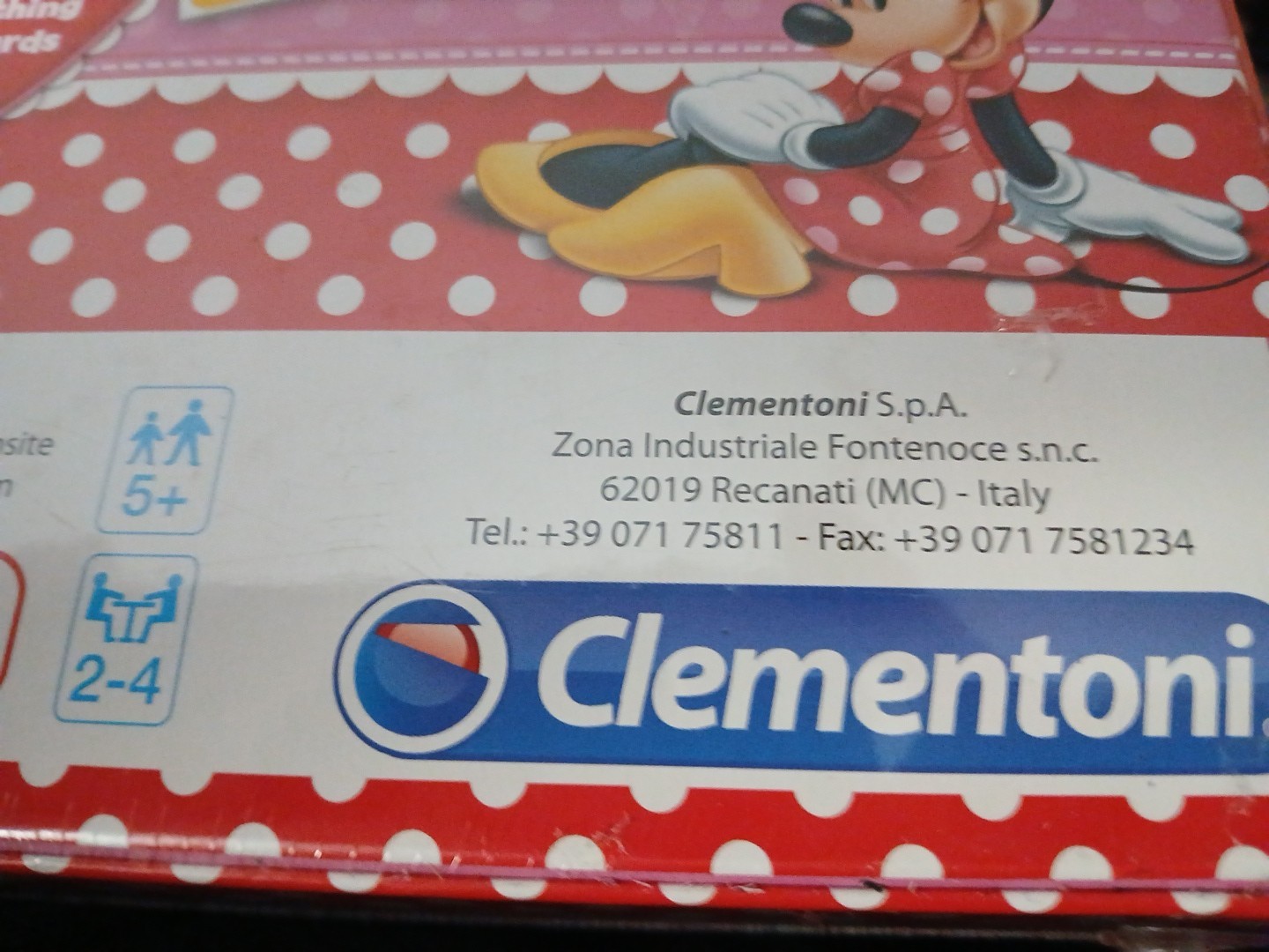 New Disney Shopping With Minnie Board Game – Clementoni- Ages 5 And Up