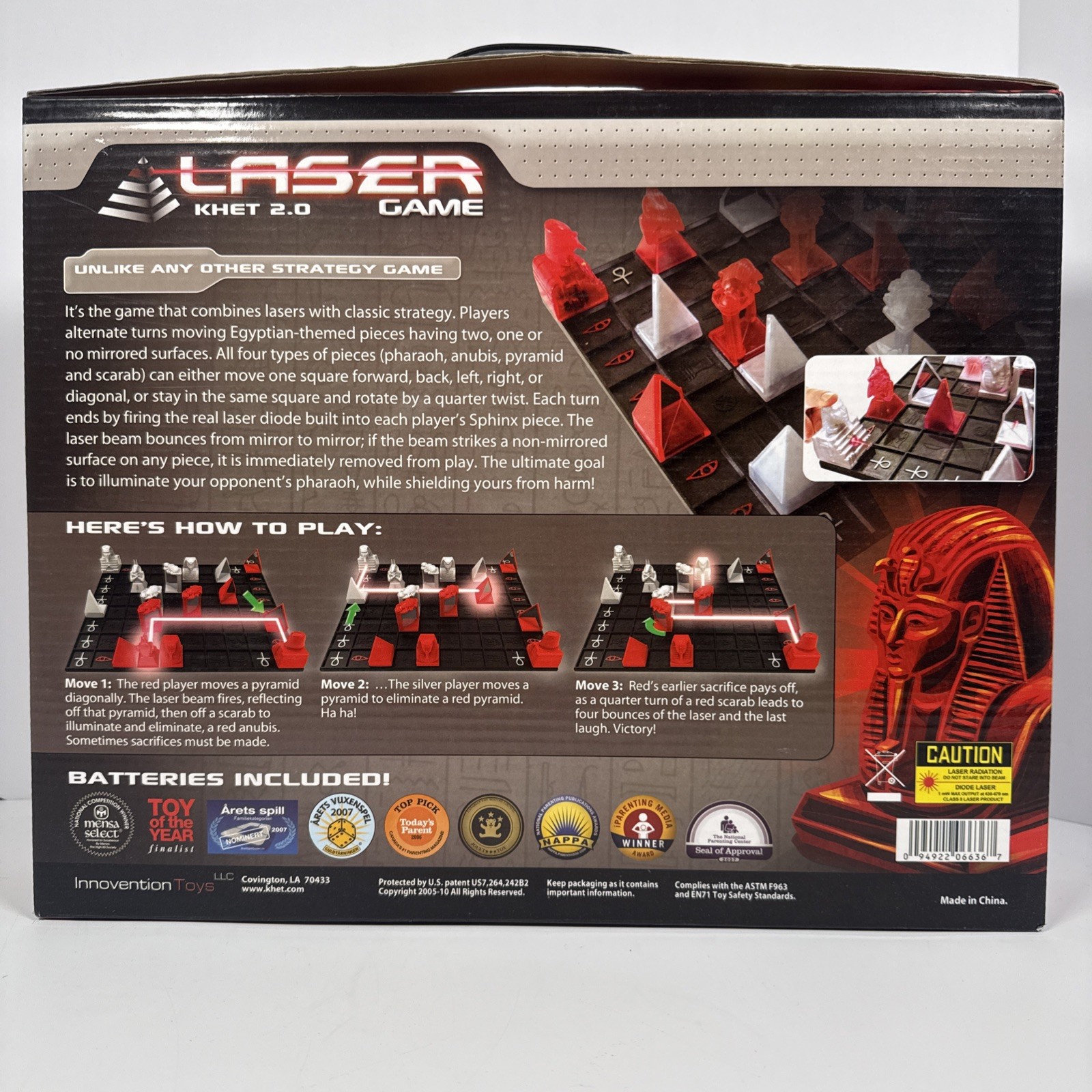 Khet 2.0 Laser Strategy Board Game – Mensa Select Winner – Working