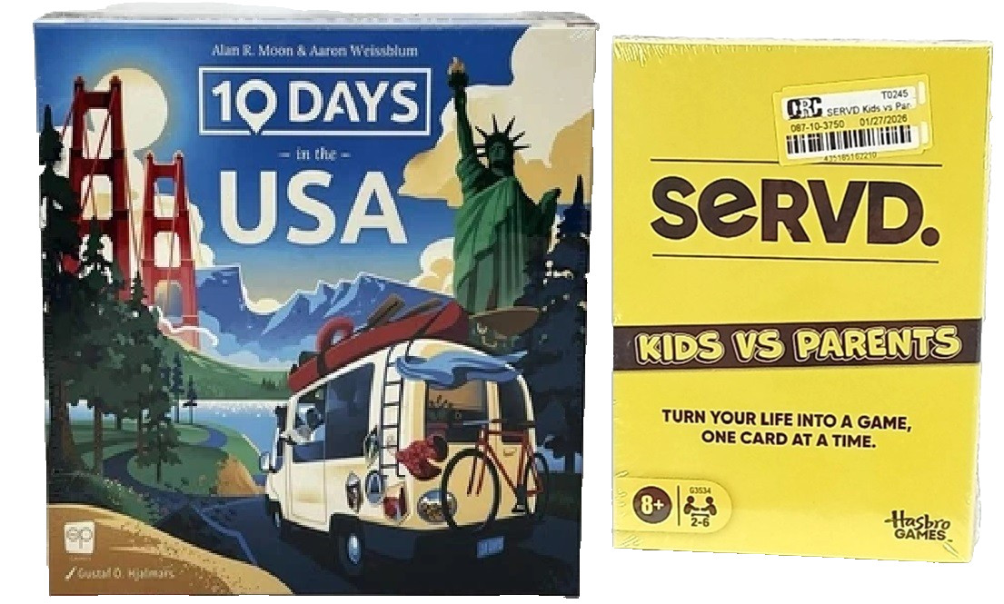 The Op Games 10 Days in the USA Board Game + Bonus SERVD