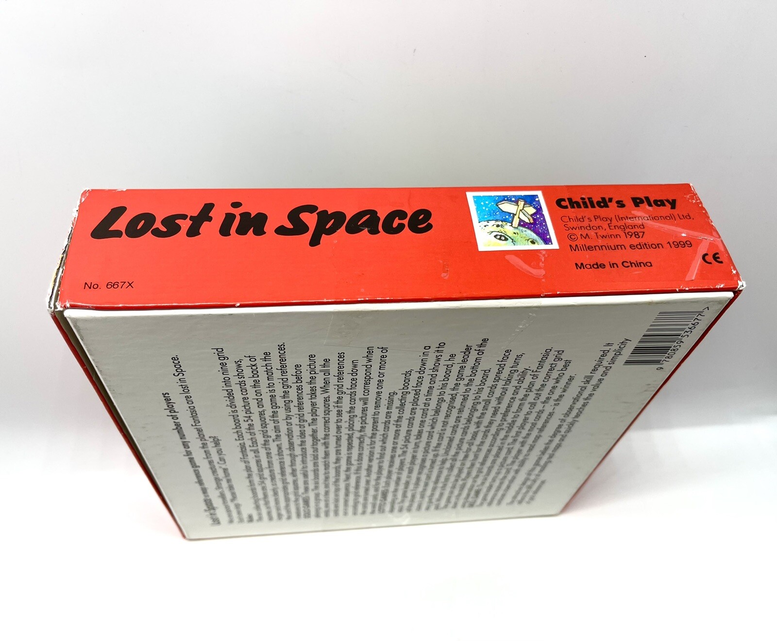 Lost in Space Vintage Board Game, Square box 8”x8” M Twinn 1987 Annie Kubler
