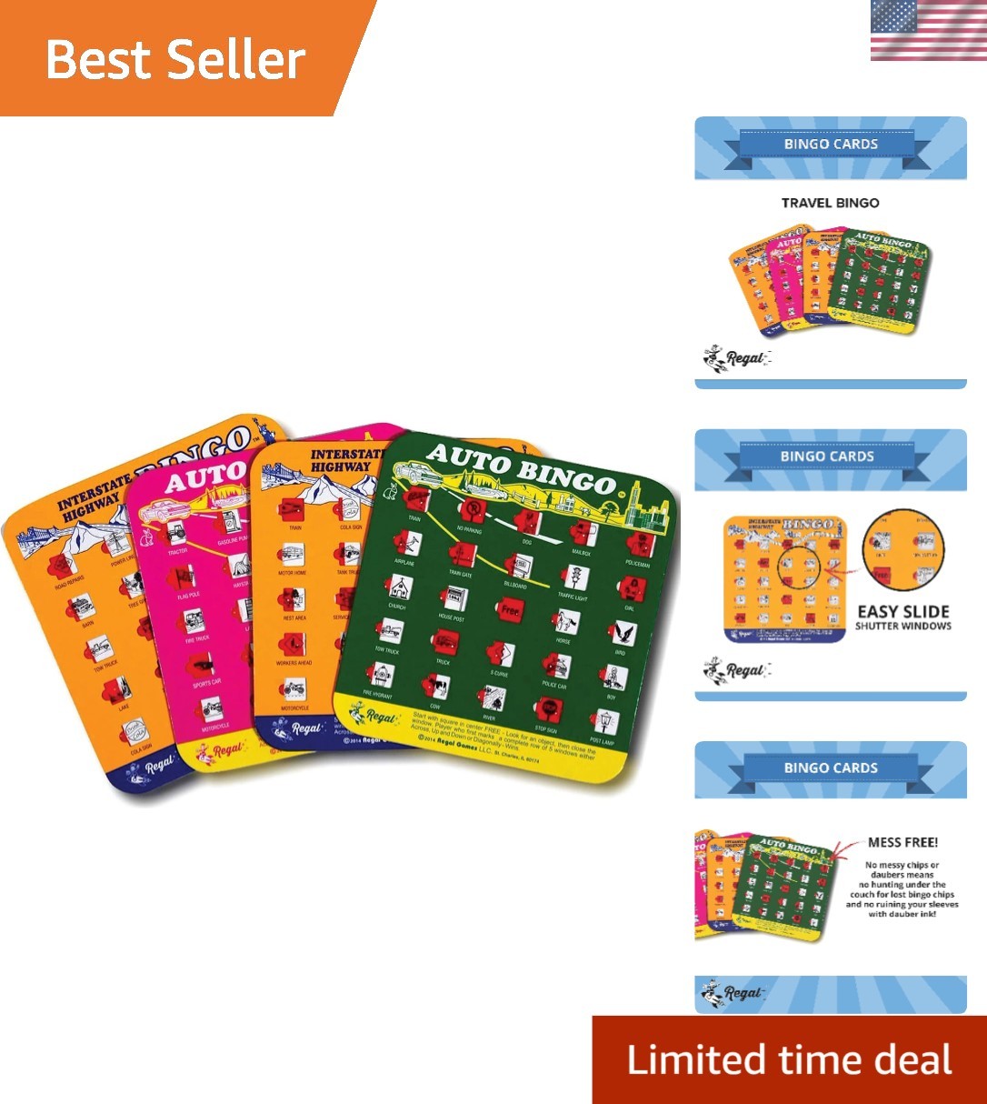 Interactive Reusable Bingo Game for Kids & Adults – Perfect for Road Trips