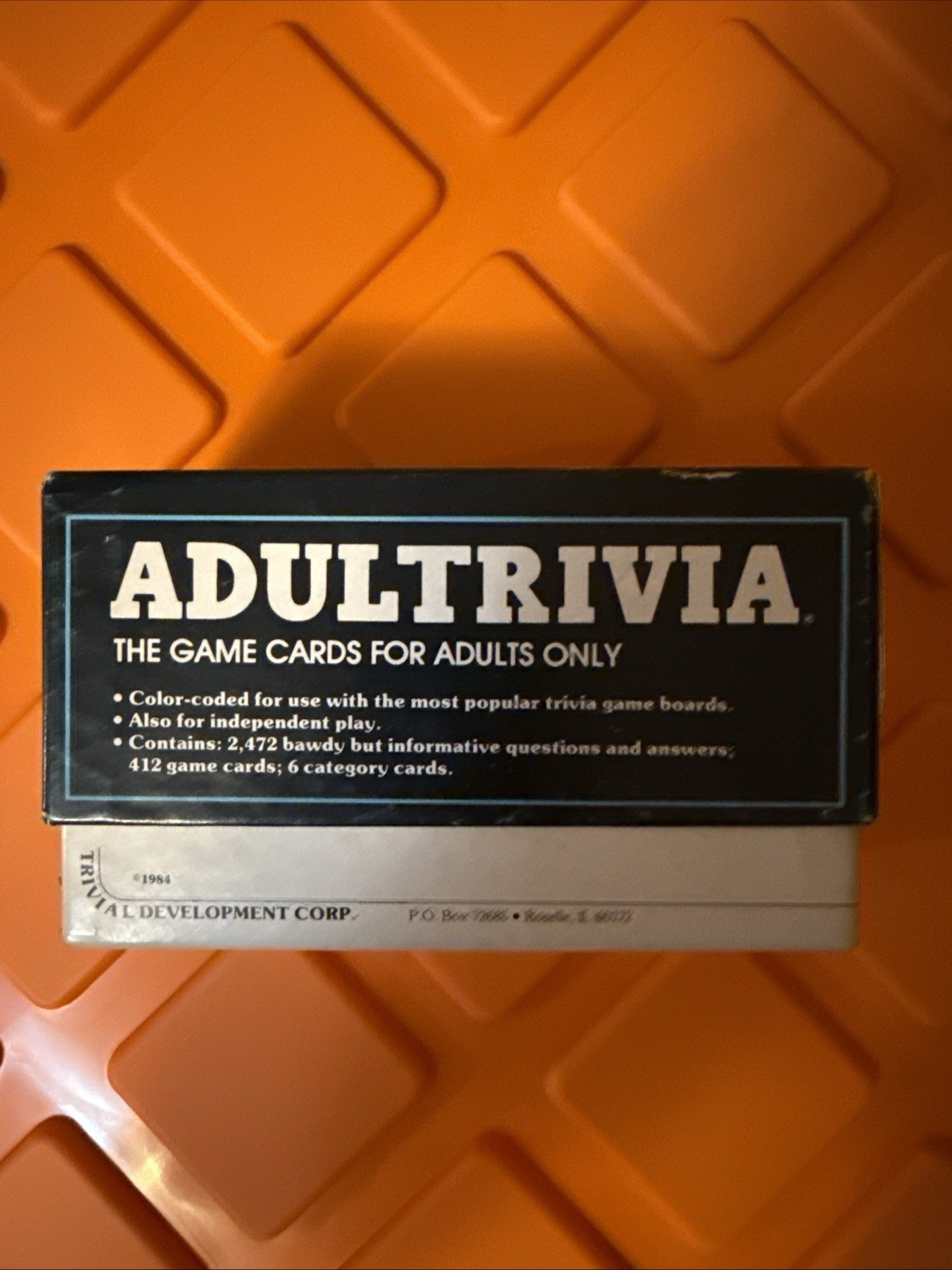Adultrivia Vintage 1984 Adult Humor Trivia Party Game Mature Sex Card Game 17+