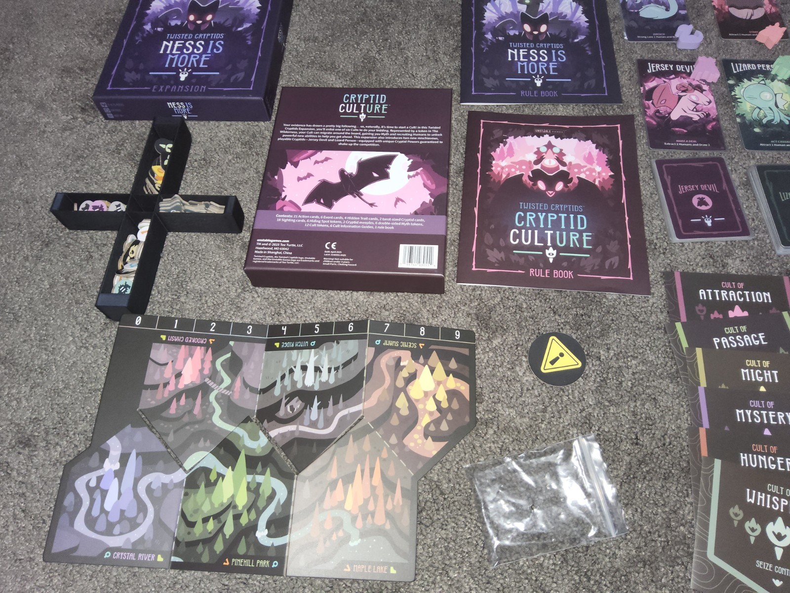 Twisted Cryptids Kickstarter Cryptid Culture Base Game Ness Is more Expansion 3