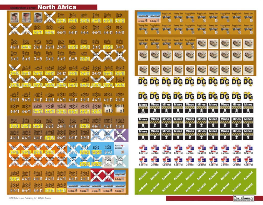 Multi-Man Publishing North Africa: Afrika Korps vs Desert Rats 1940-42