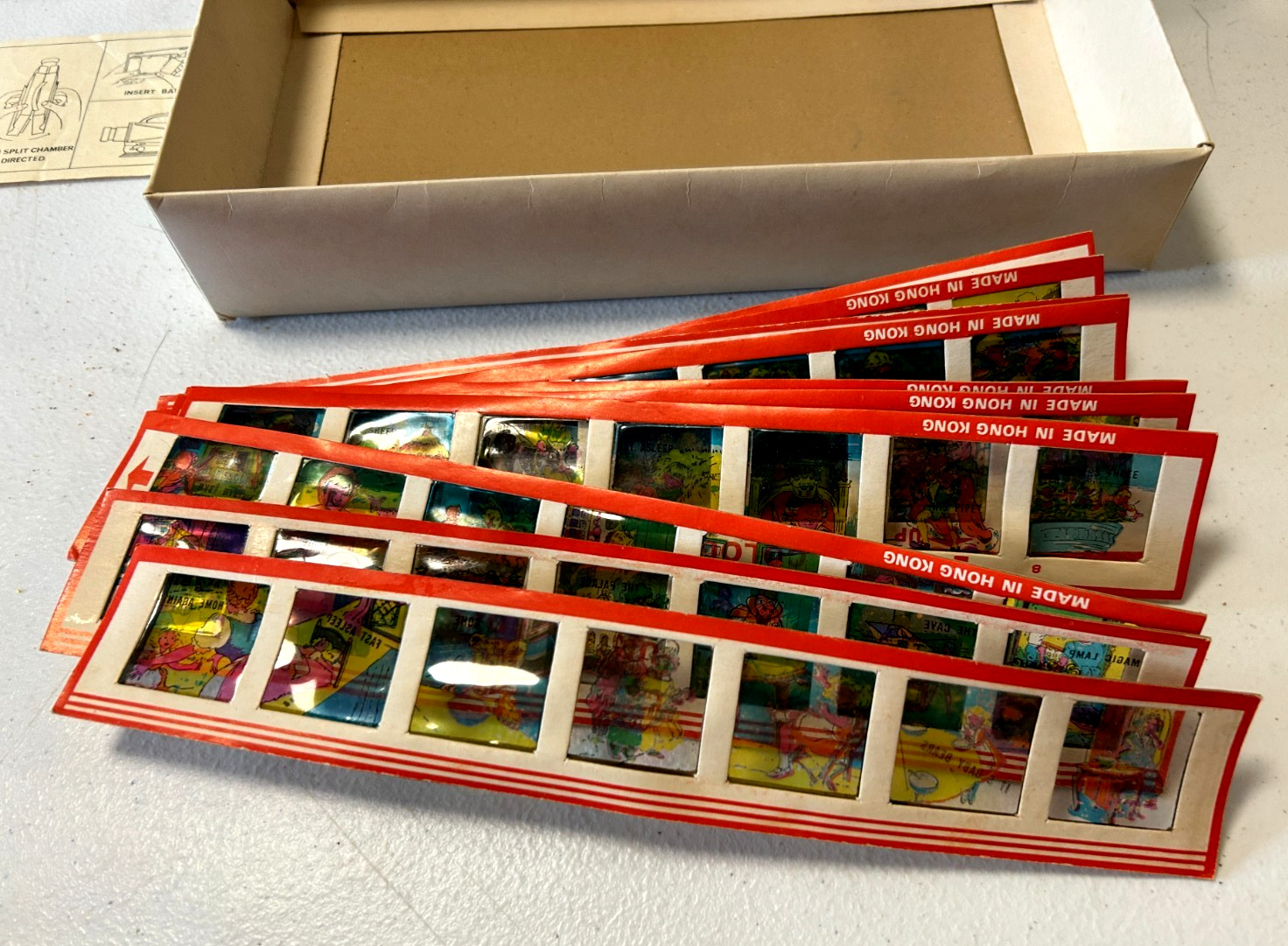 Vintage 1960s Stellar Battery Operated Toy Projector Slides No 8106 Hong Kong