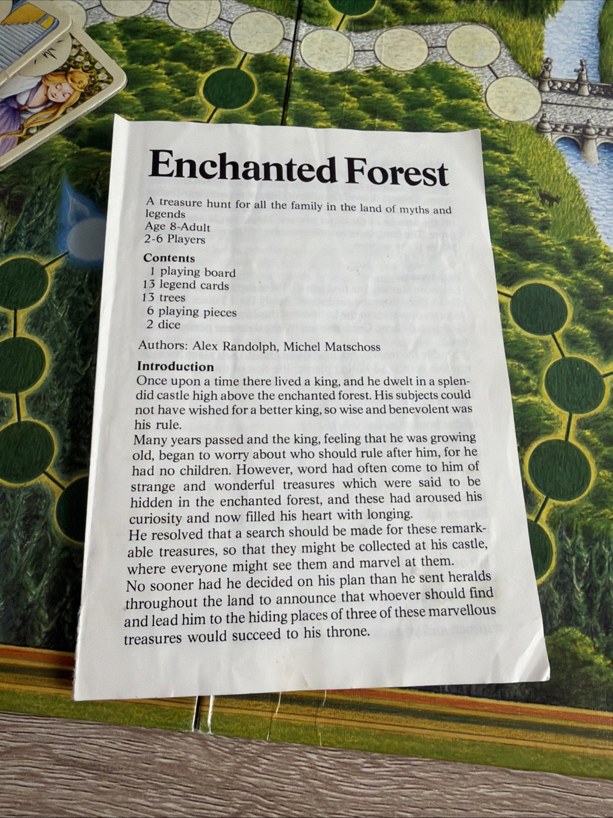 Vintage Enchanted Forest Board Game READ