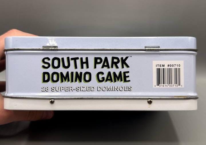 Vintage 2003 South Park Domino Game Metal Tin Sababa Toys Comedy Central Complet