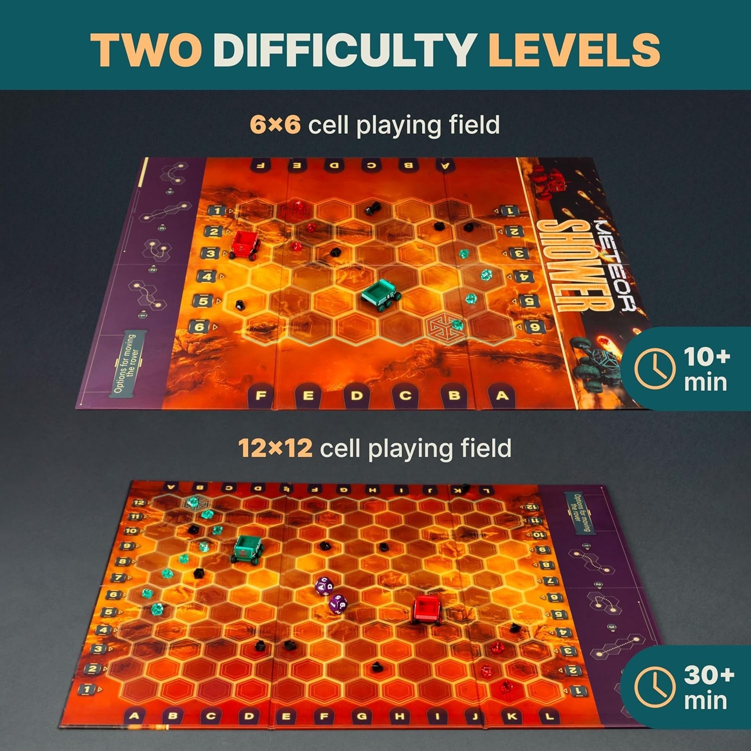 Engaging Meteor Shower Board Game – 2 Players, Perfect for Family Game Night