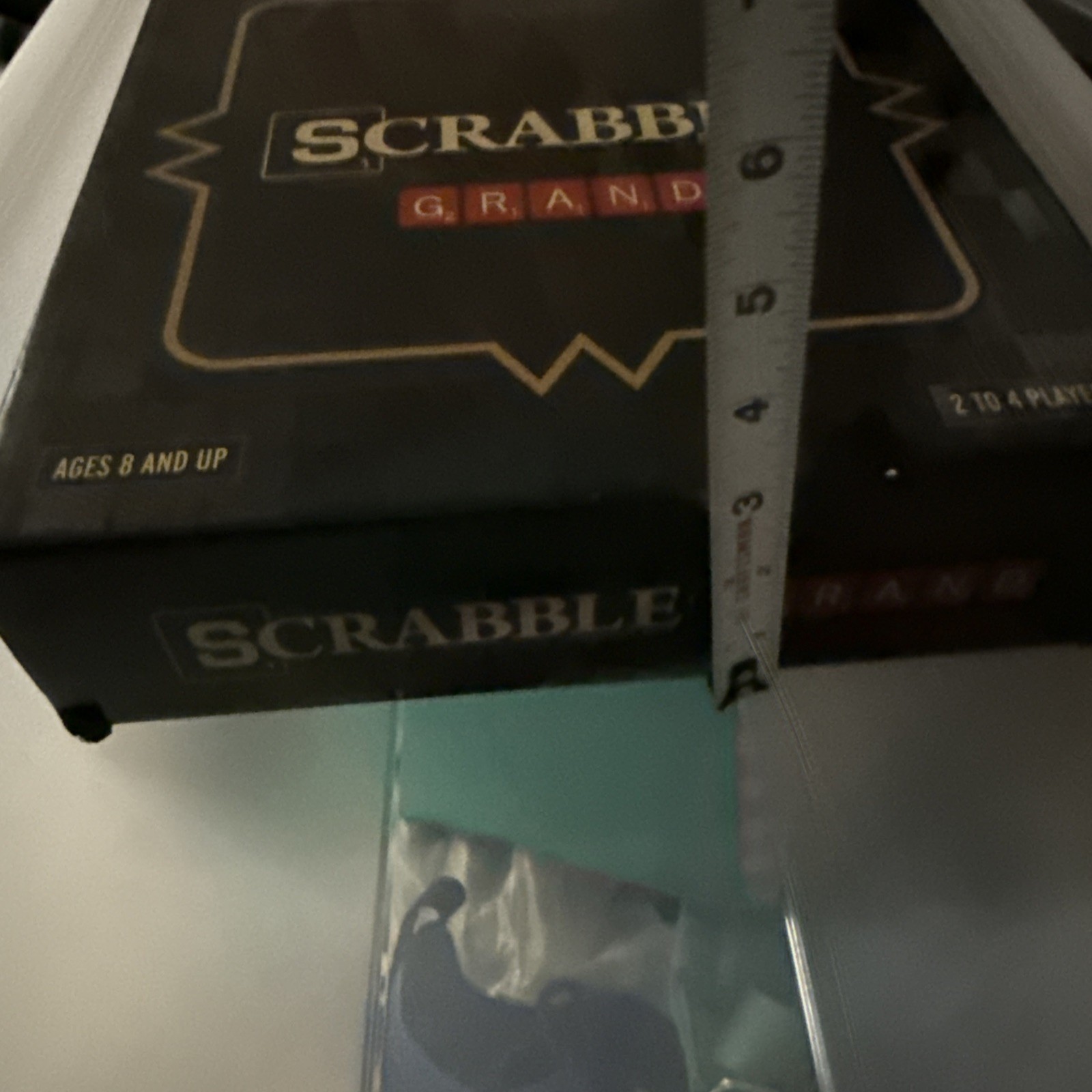 New SCRABBLE Grand Edition -25% Larger, Wooden, Folding, Rotates WS GAME COMPANY