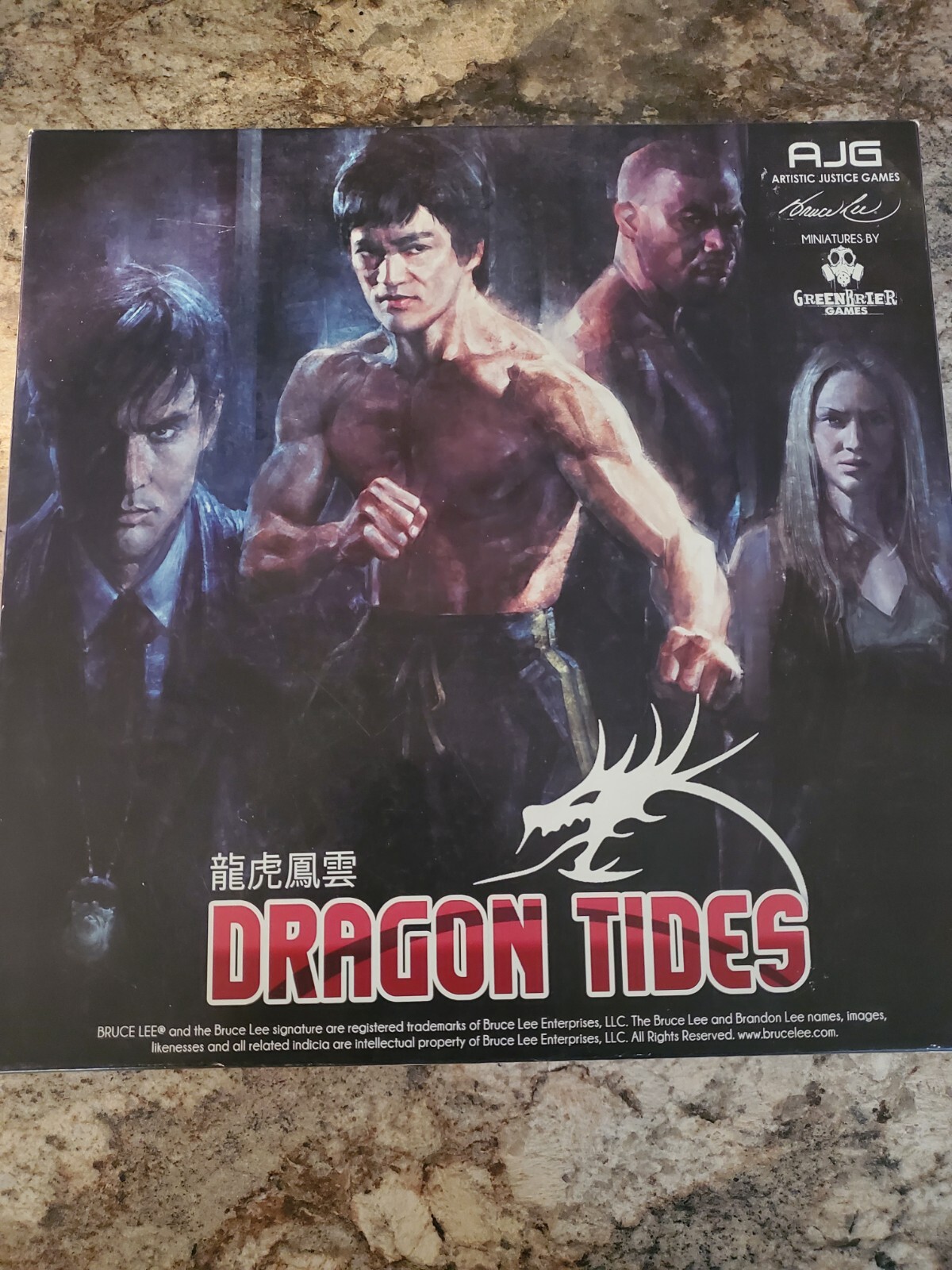 Dragon Tides Justice Bruce Lee Board Game New But Missing One Figurine 2014
