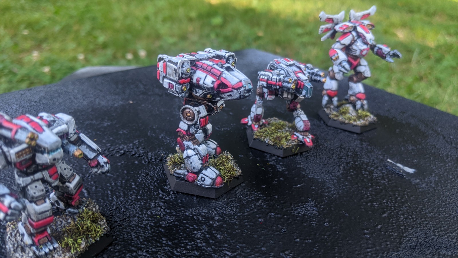 BattleTech: 21st Centauri Lancers Command. 4xModels. Painted.