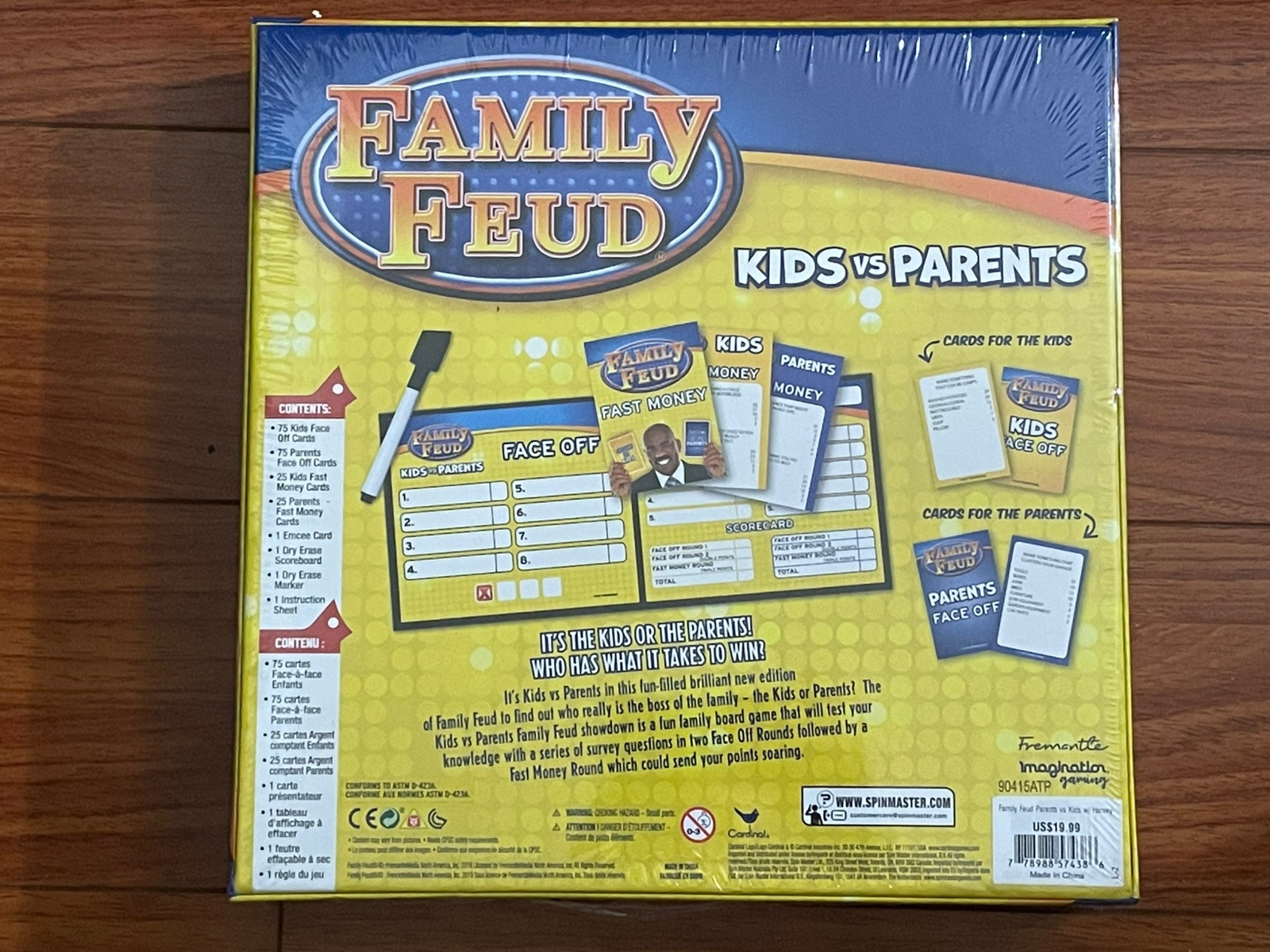Cardinal Family Feud Kids vs Parents Game Survey Questions NIB