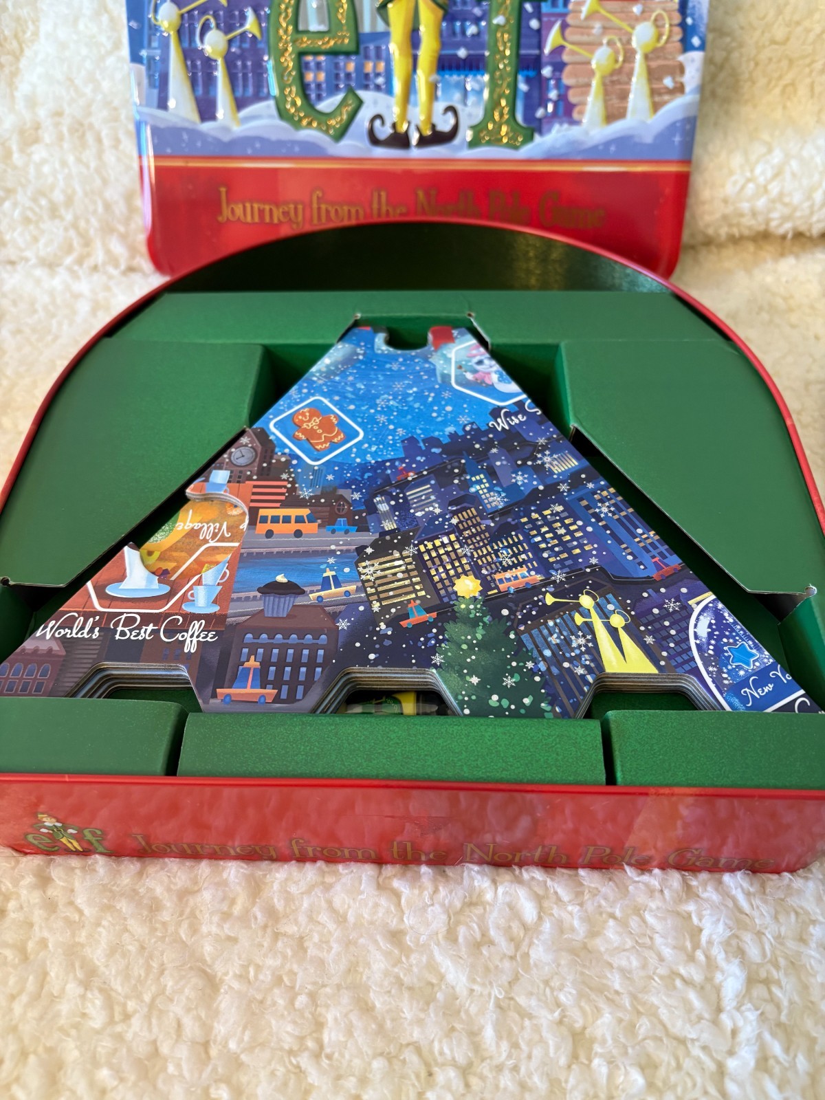 ELF “Journey From The North Pole” FUNCO Game COLLECTORS EDITION Tin Box