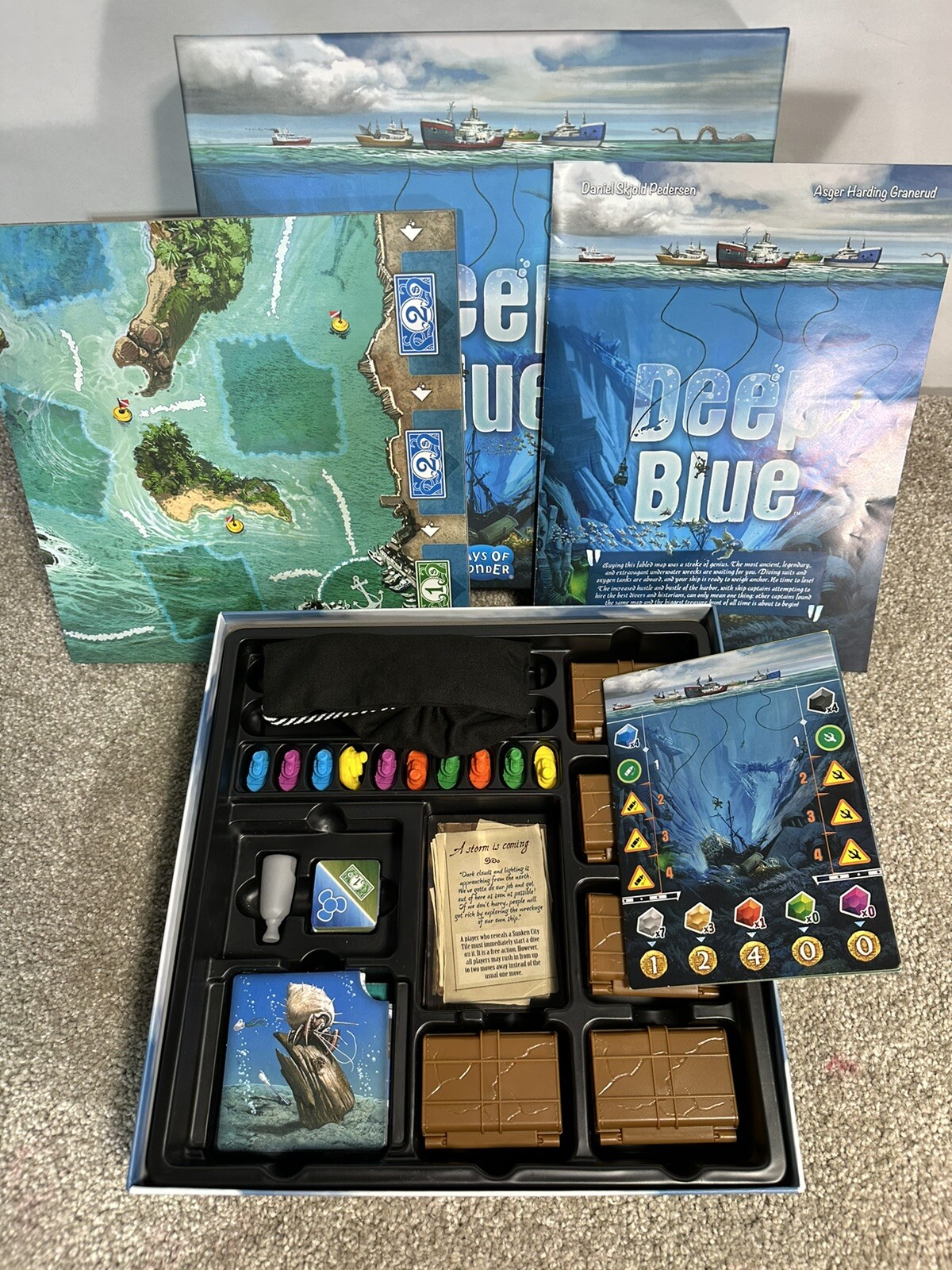 2019 Deep Blue Board Game Days of Wonder Asger Harding Granerud *100% Complete*