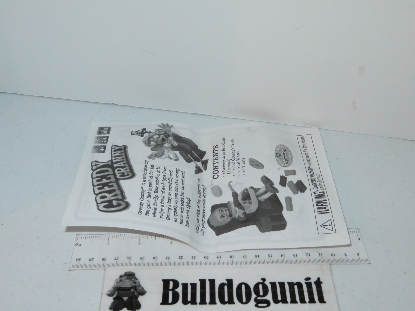 2018 Greedy Granny Board Game Instruction Manual Part Only Goliath
