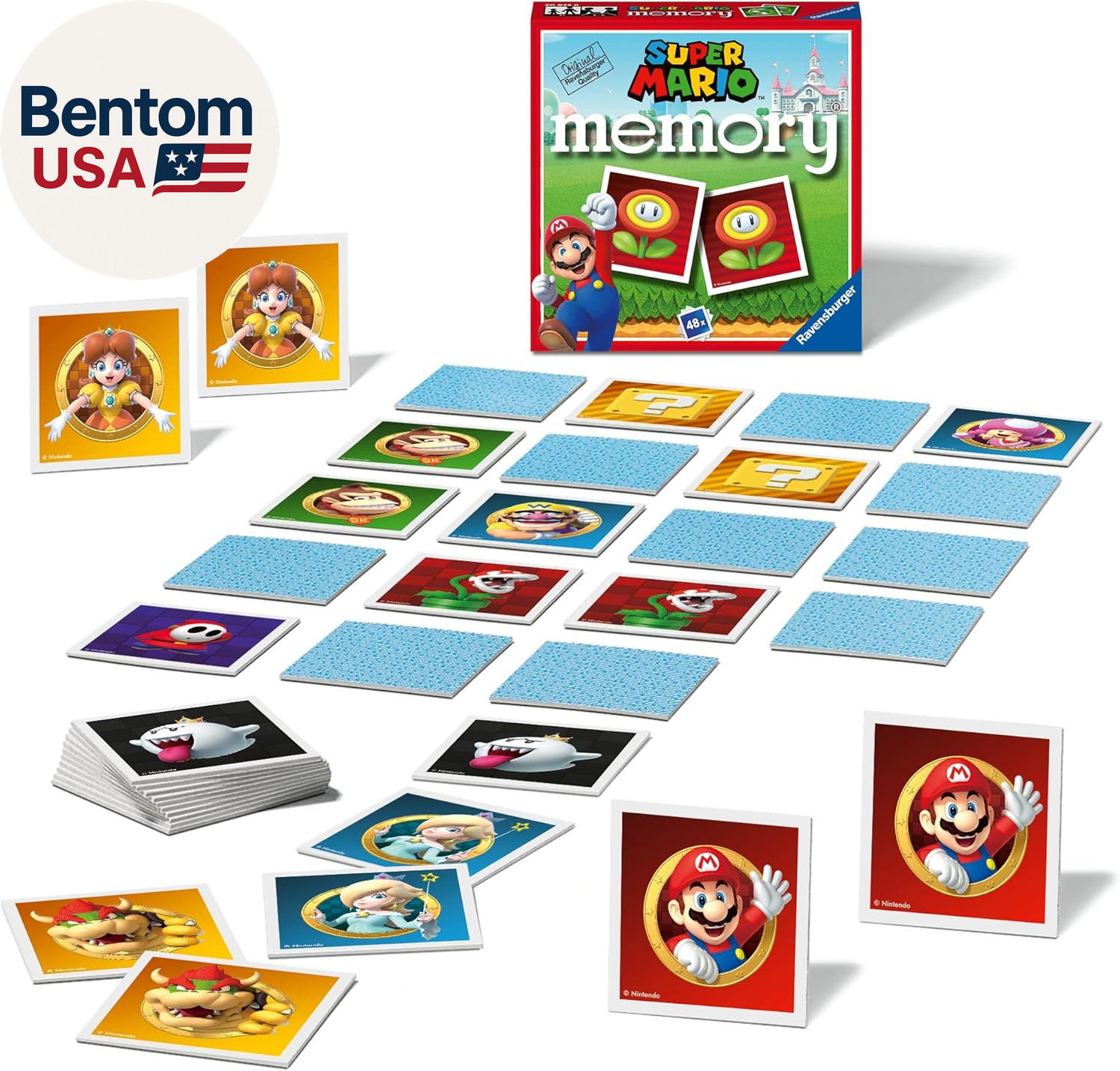Ravensburger – Memory Super Mario, Board Game, Memory Game for Children 3 Years