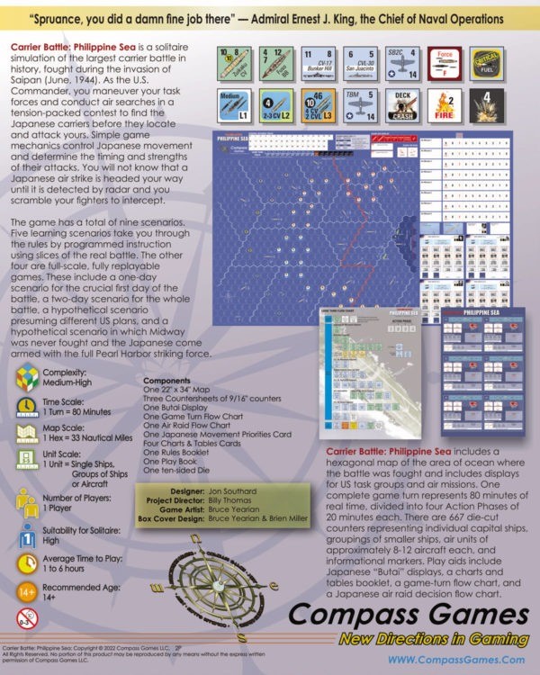 Compass Games Carrier Battle: Philippine Sea CPA 1154