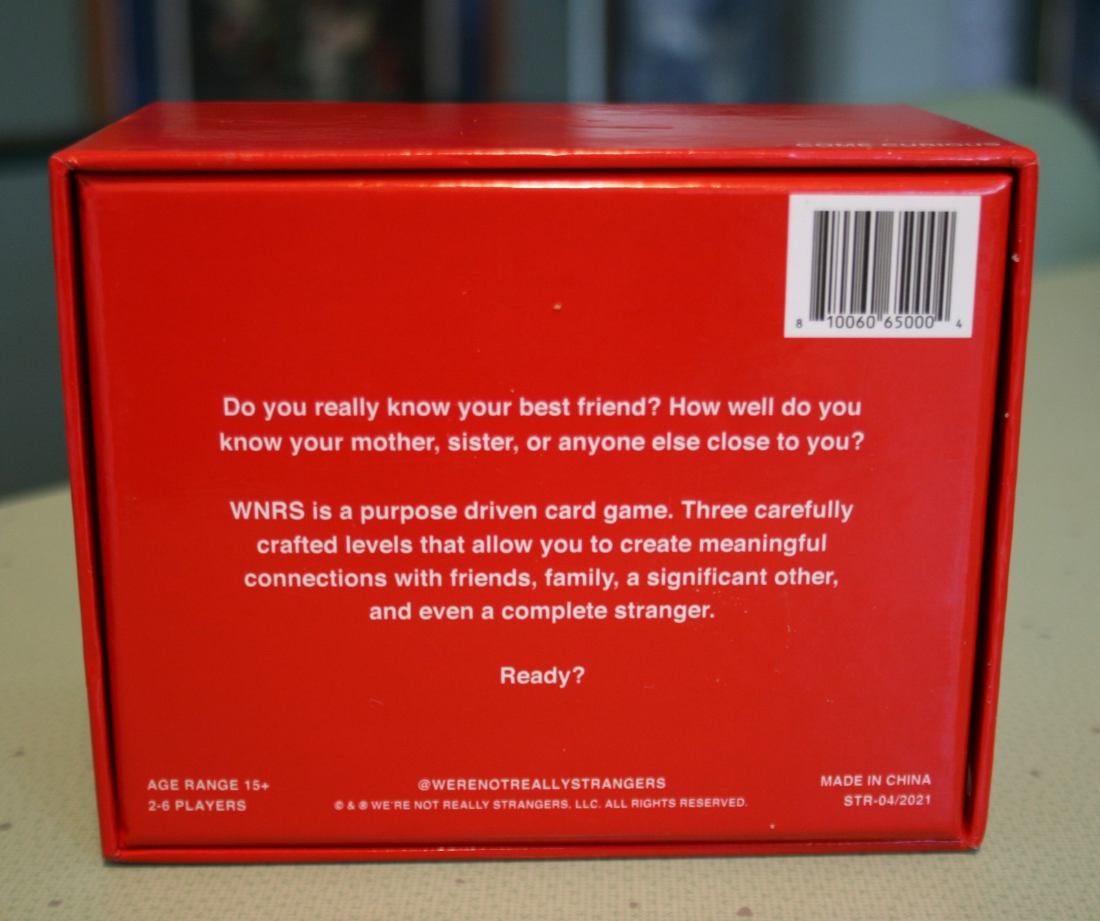 We Are Not Really Strangers Relationship Card Game Core Edition Open Box Unused