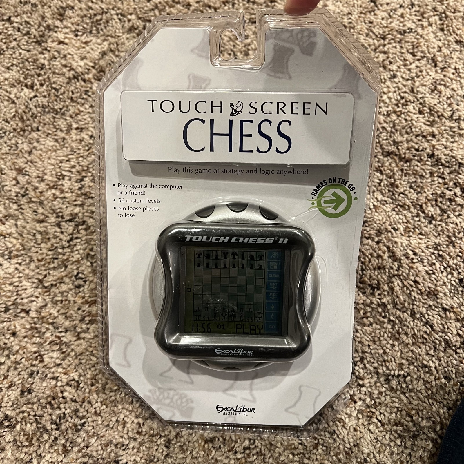 Excalibur Electronics Touch Chess Handheld Electronic w/Touch Screen OPEN BOX