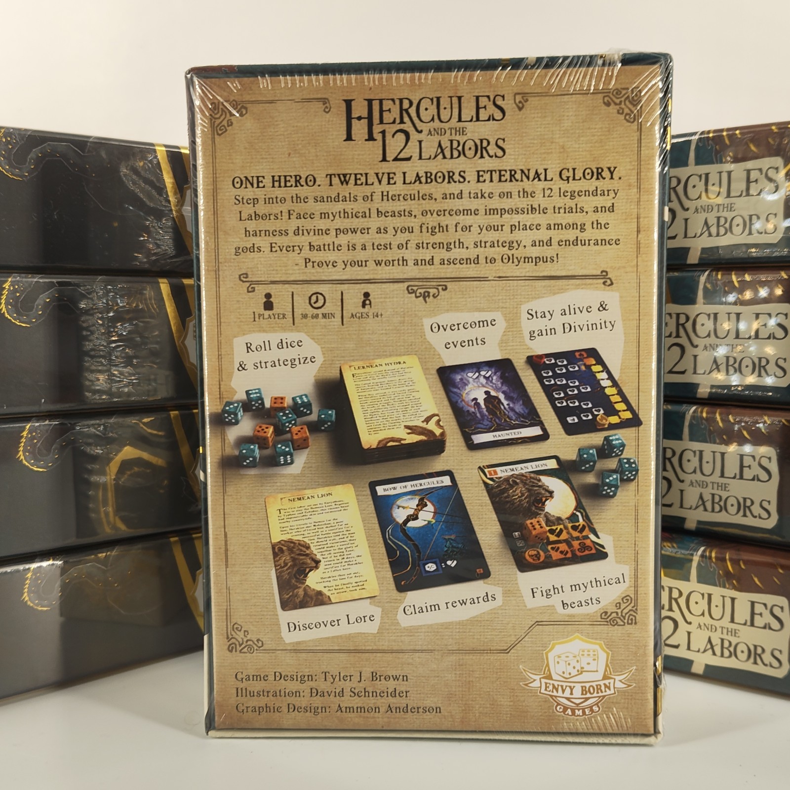 Lot of 9 – Hercules and the 12 Labors – Envy Born Games Read Description*