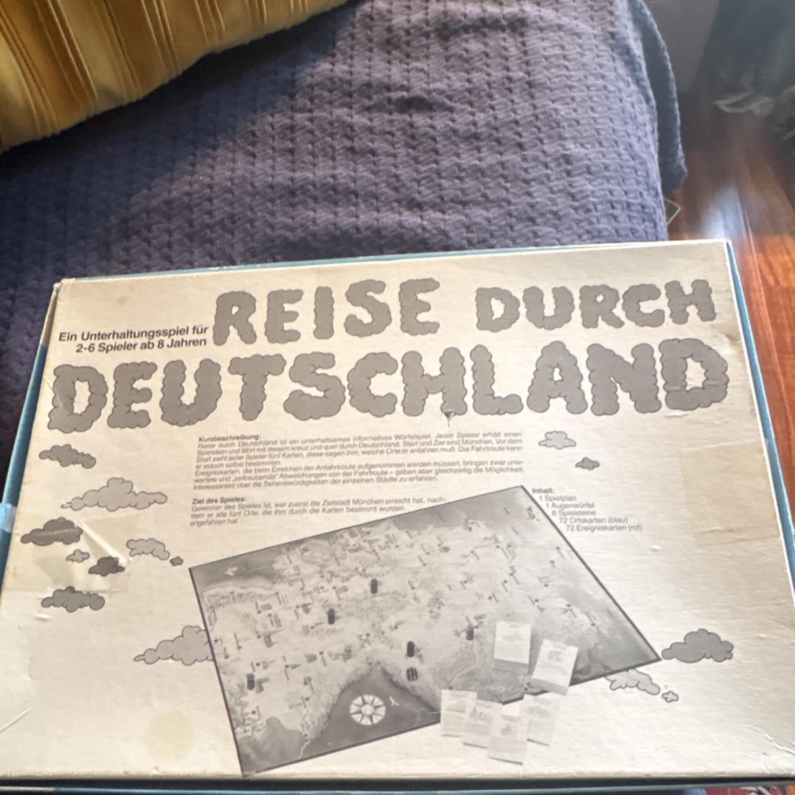 Schmidt Spiele Reise durch Deutschland Board Game Maps 2-6 Players Mit super-gr…