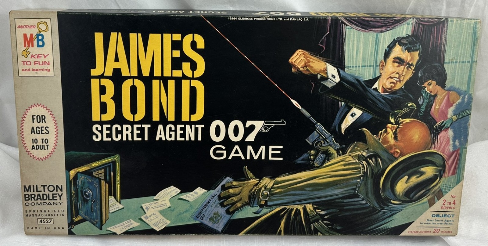 1964 James Bond Secret Agent Game by Milton Bradley Complete in Great Condition