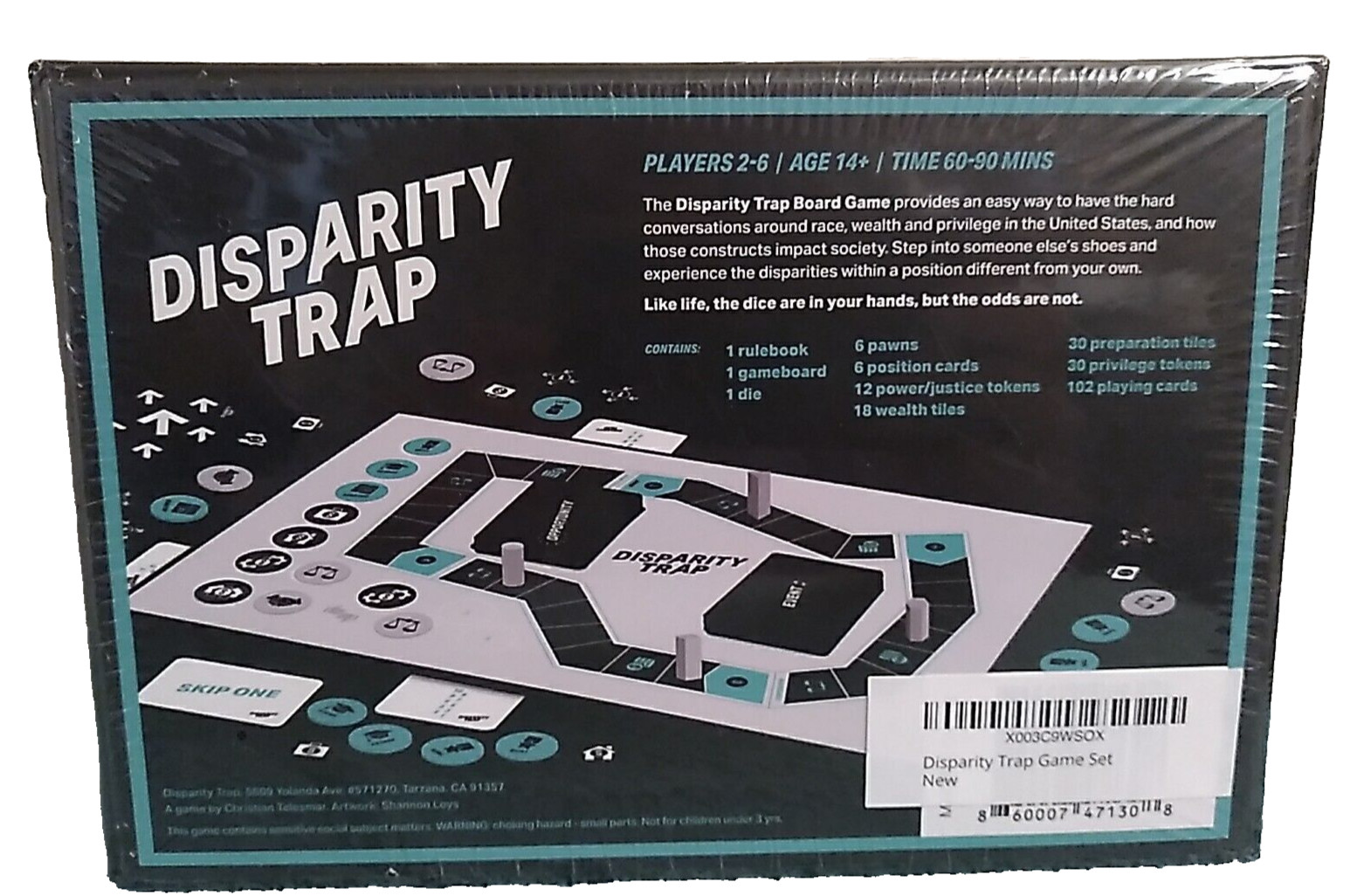 Disparity Trap Board Game – The Unfair Game of Life – 2 to 6 Players – Age 14+