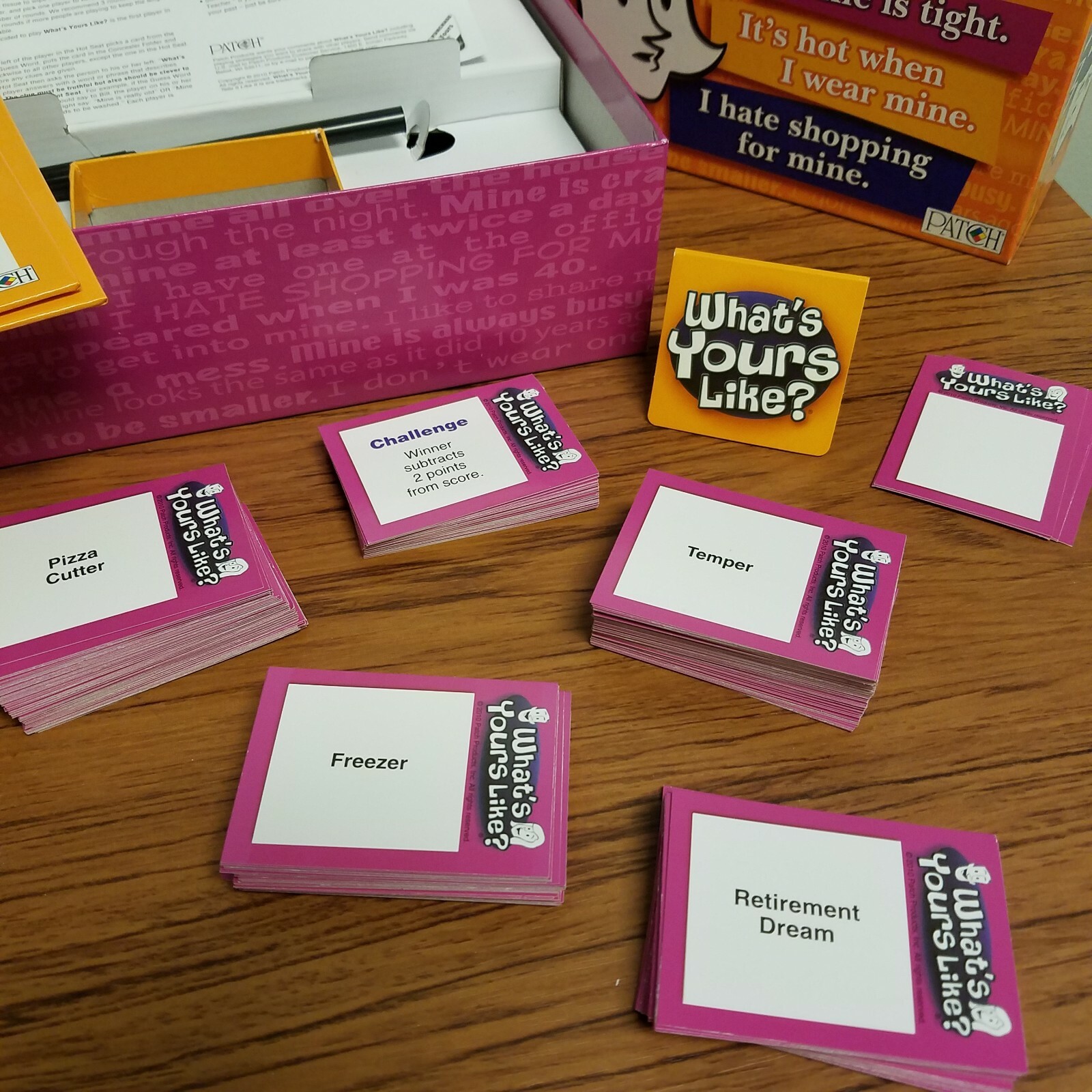 Card Game WHAT’S YOURS LIKE? The Game that tells it like it is Age 12+